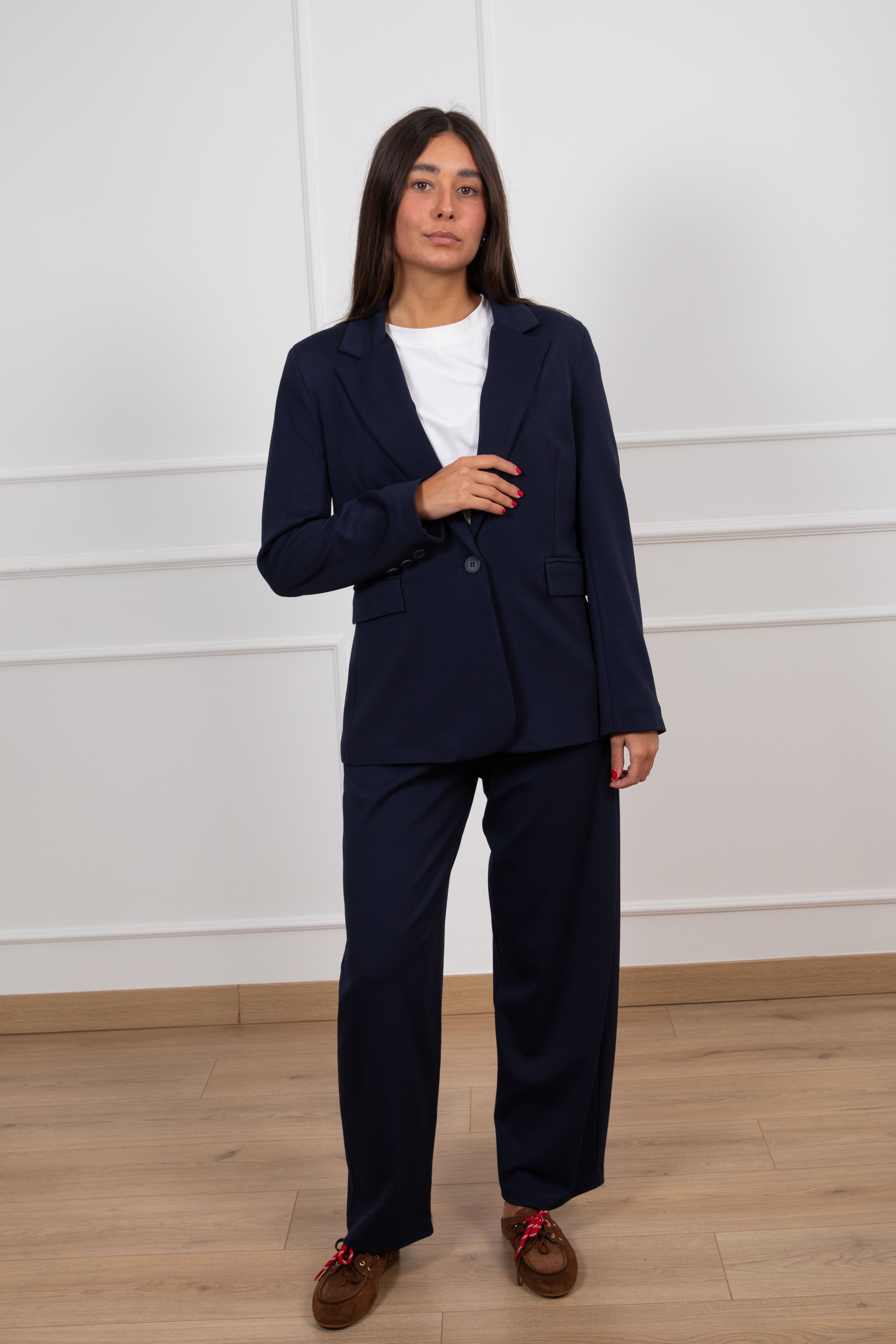 Giacca mono-bottone in punto milano Tensione IN