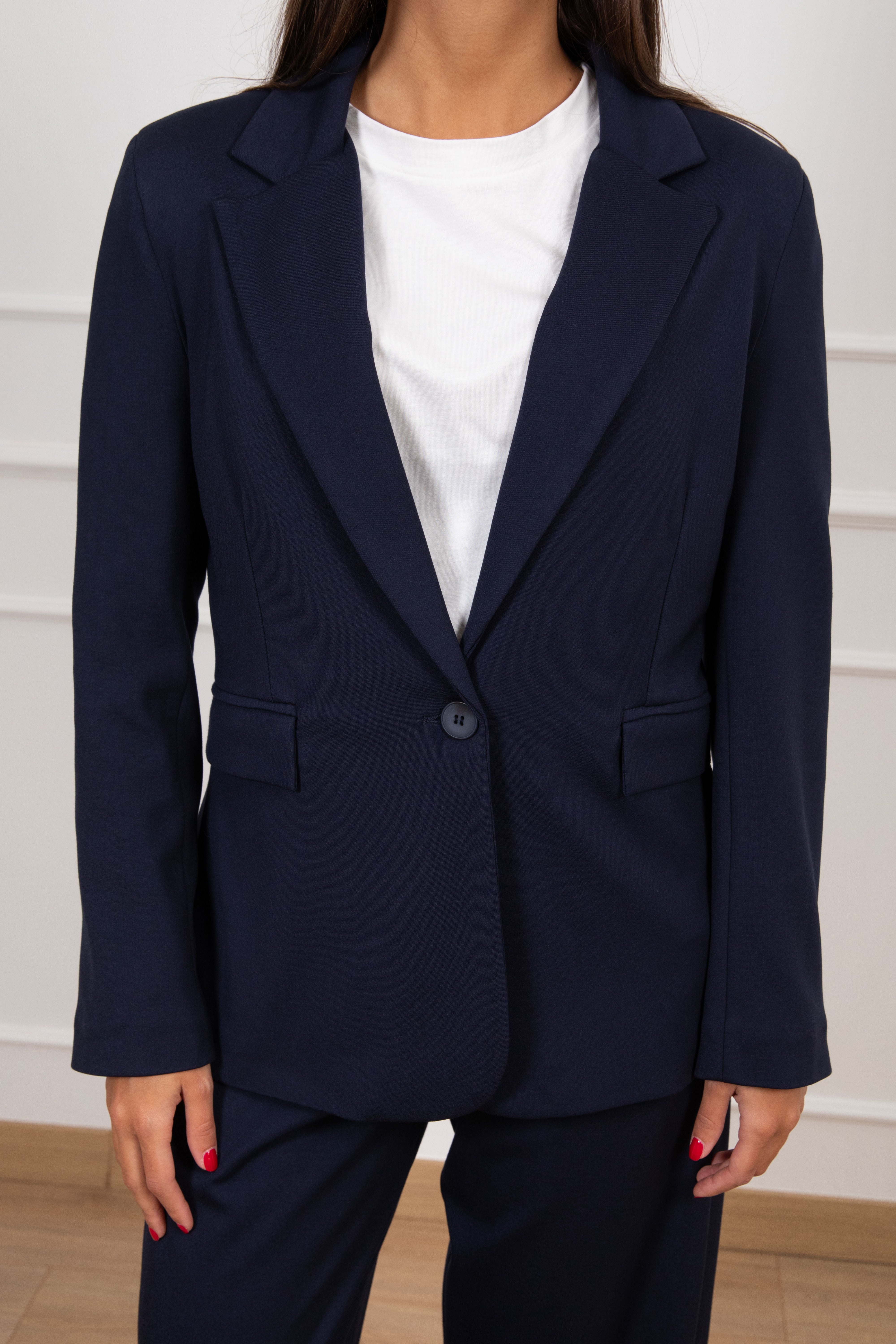 Giacca mono-bottone in punto milano Tensione IN