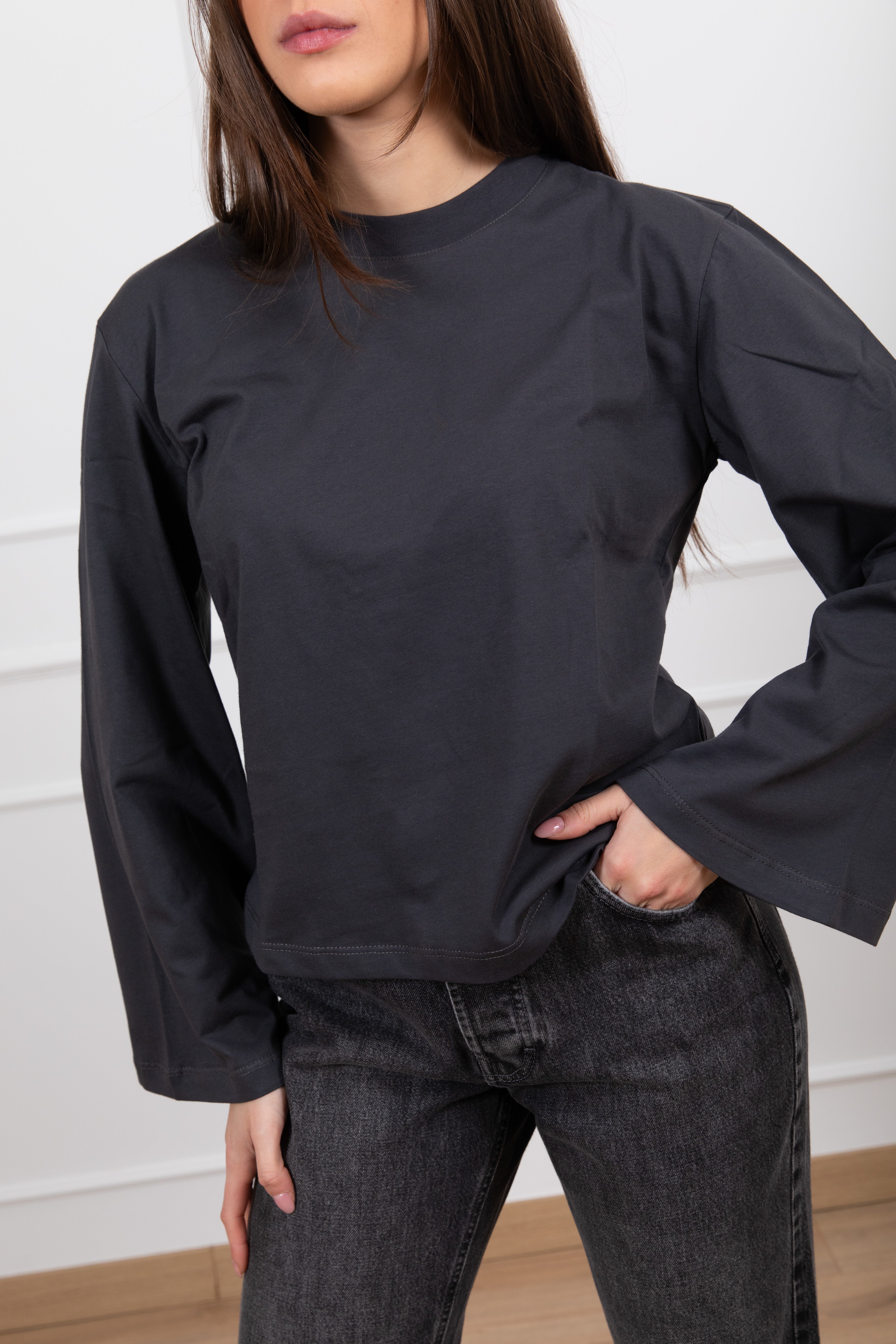 T-shirt manica lunga svasata Susy Mix