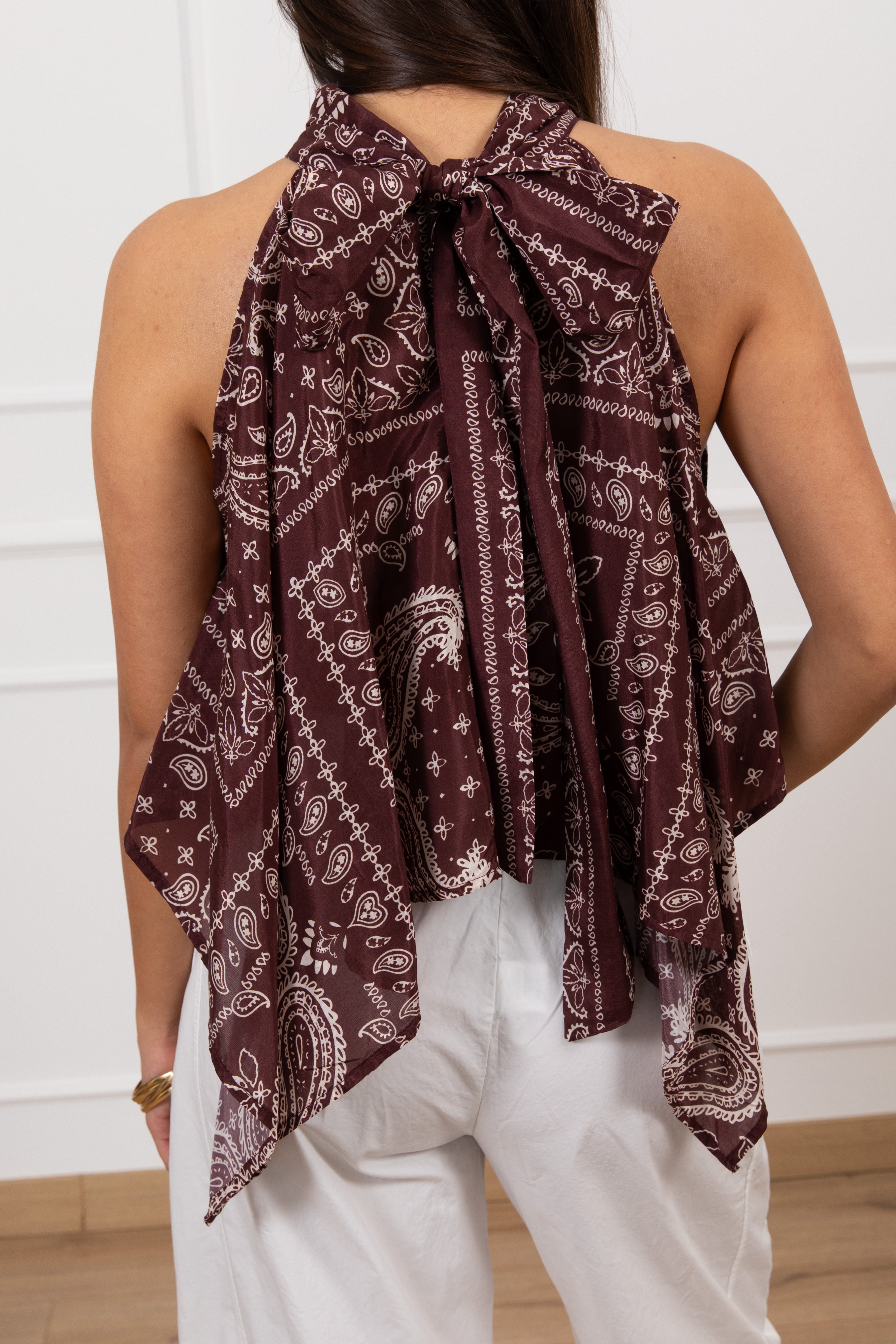 Top fazzoletto fantasia bandana ViCOLO