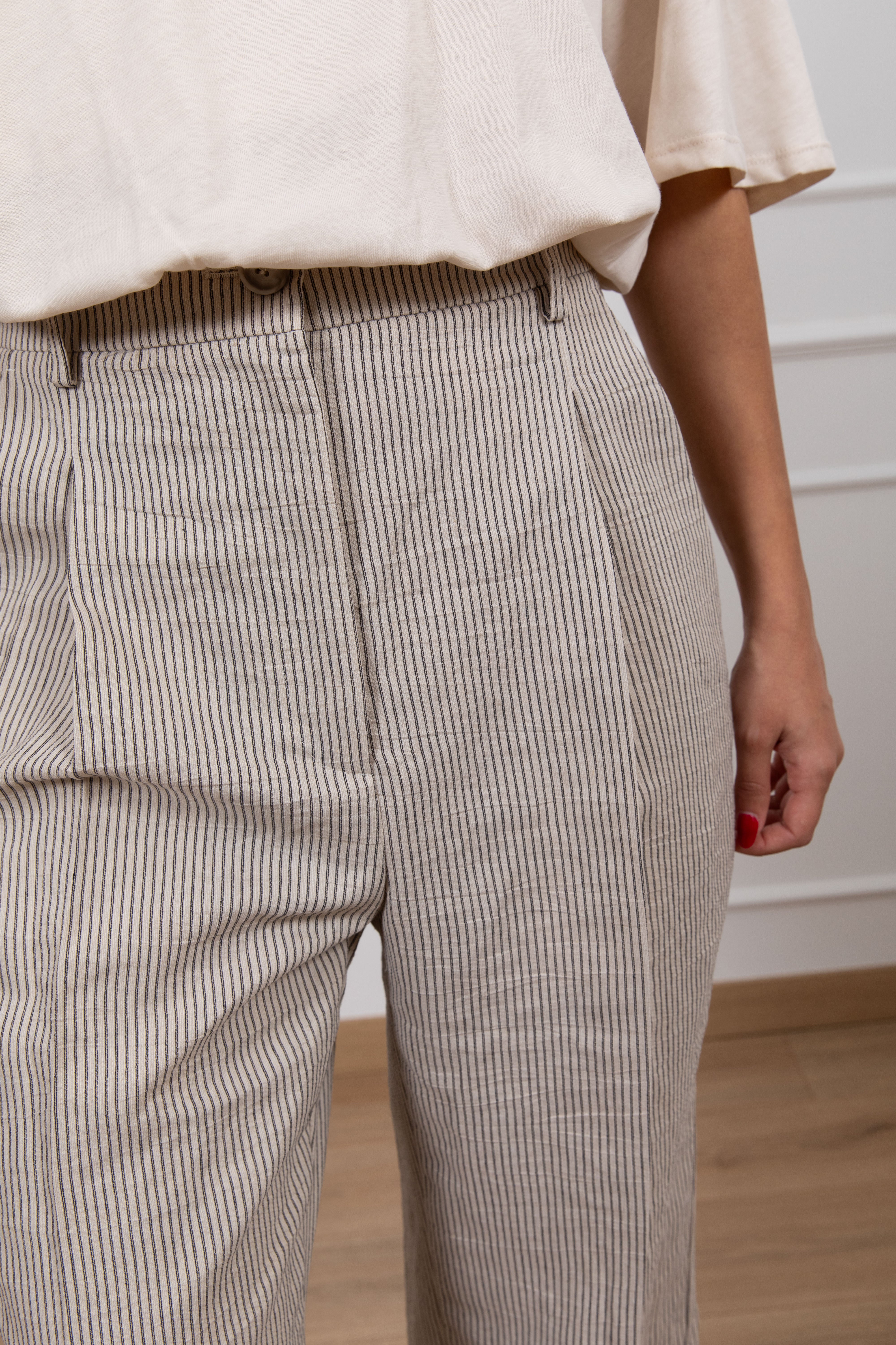 Pantalone bacchettato con gamba dritta ViCOLO