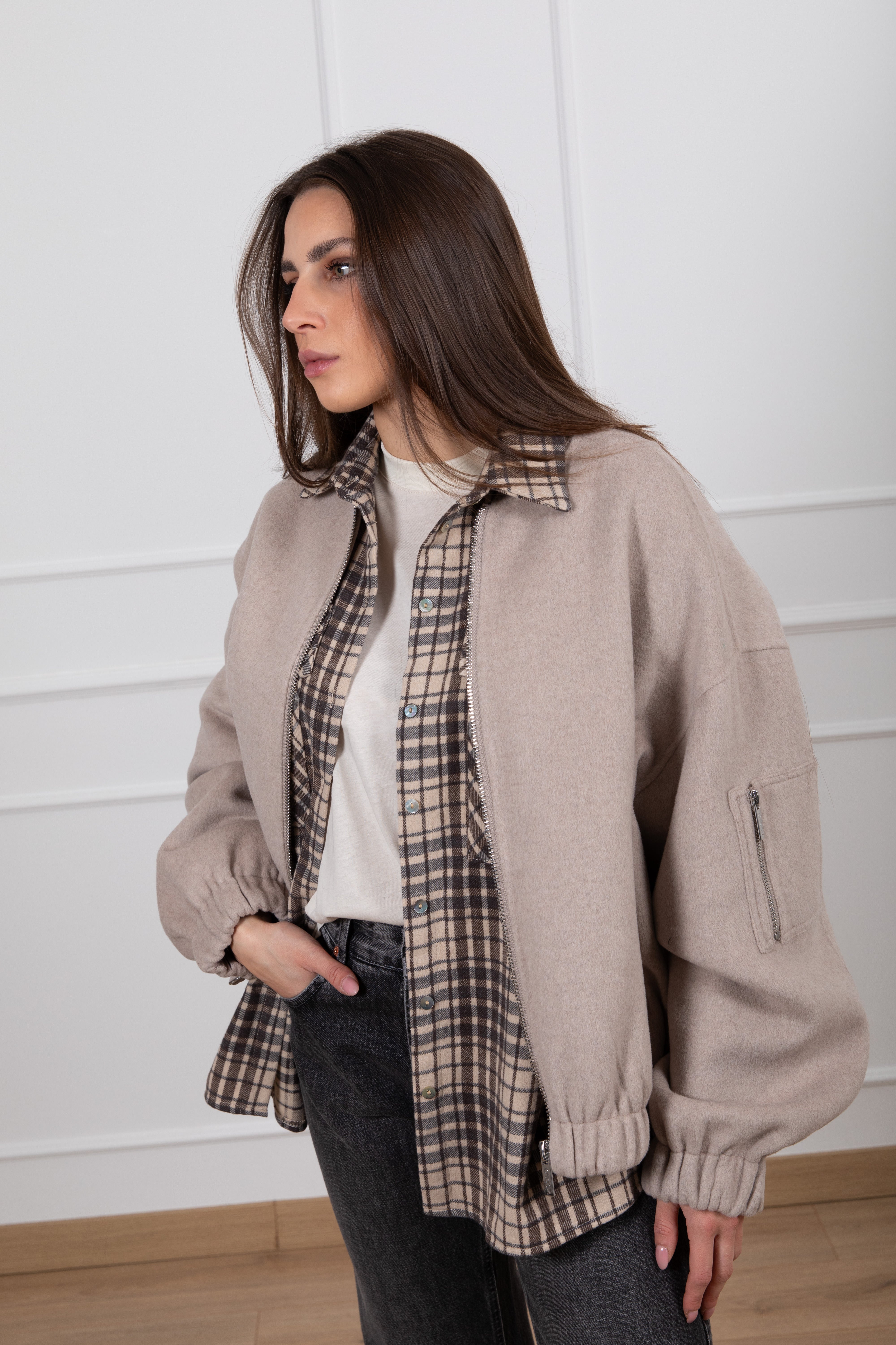 Bomber handmade in lana ViCOLO