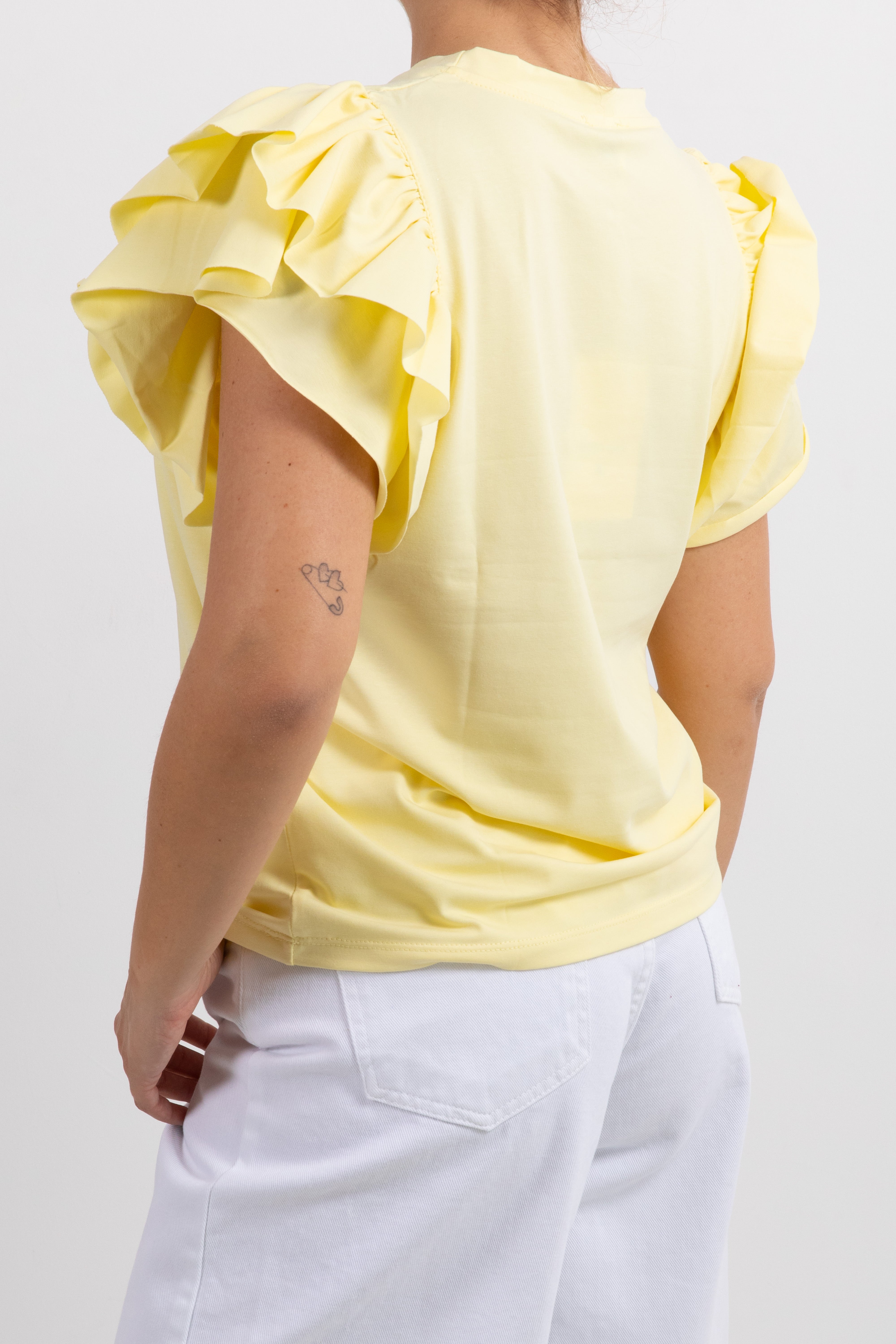 T-shirt con rouches sulla manica Susy Mix