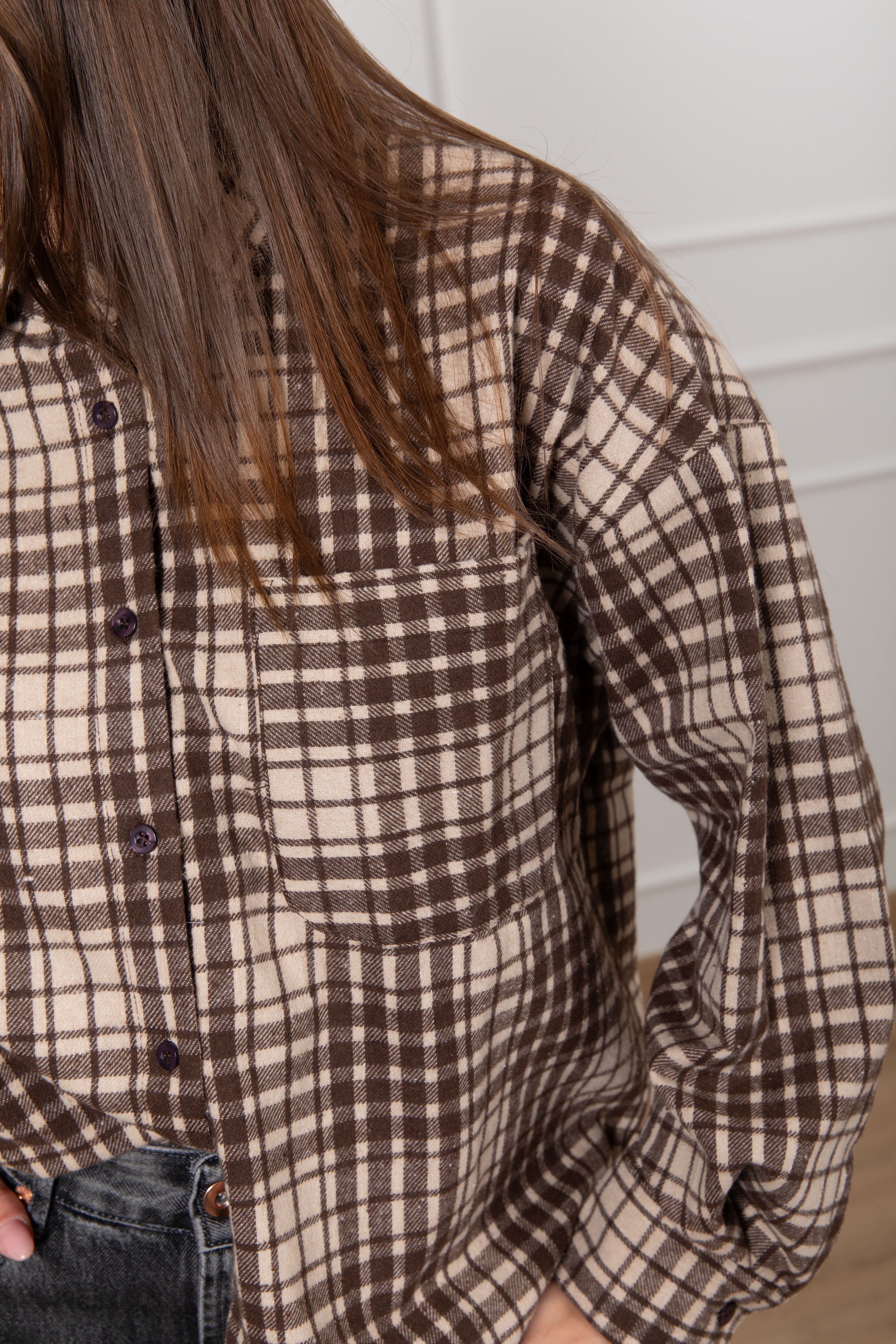 Camicia check moro in flanella Susy Mix