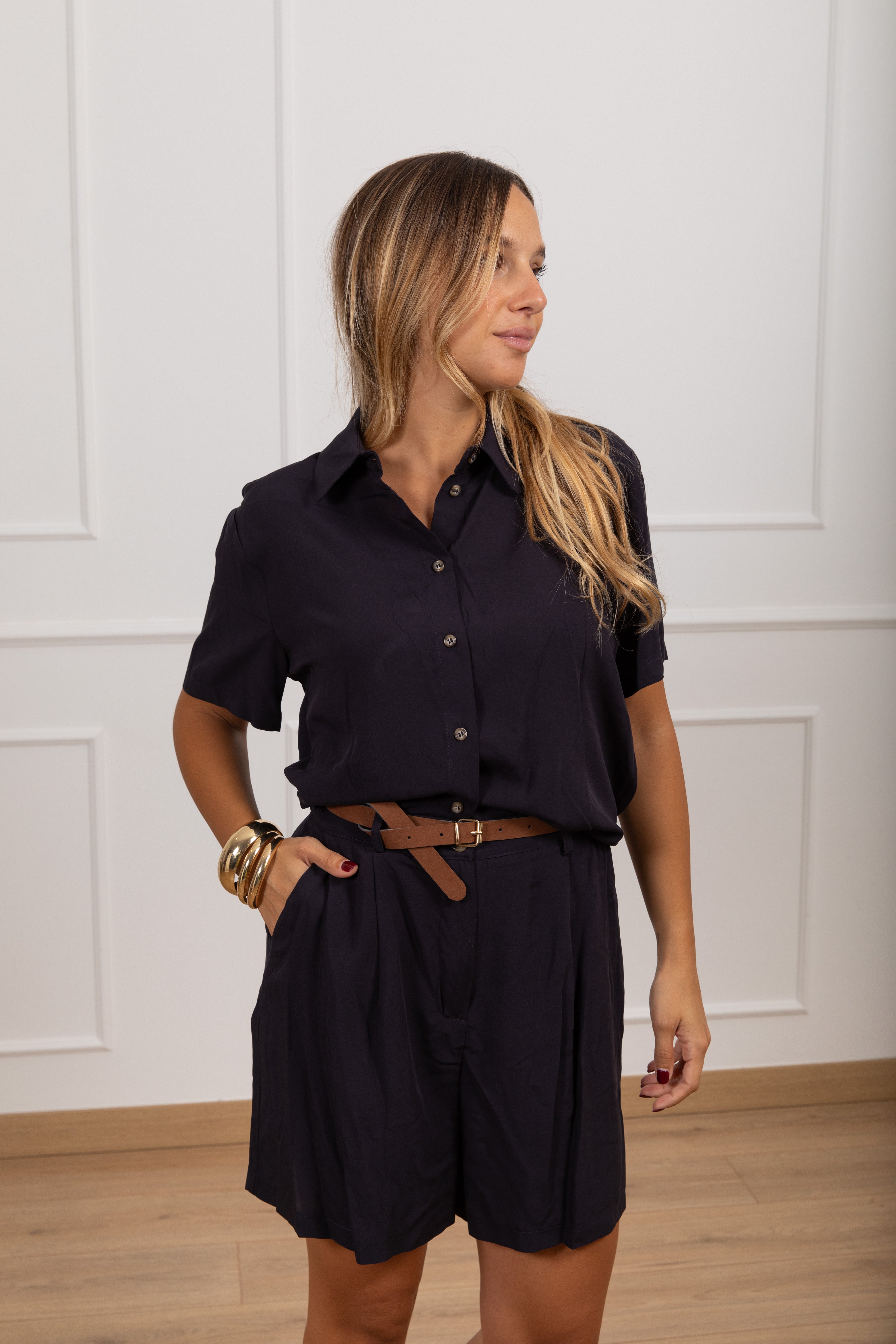 Camicia manica corta 100% viscosa ViCOLO