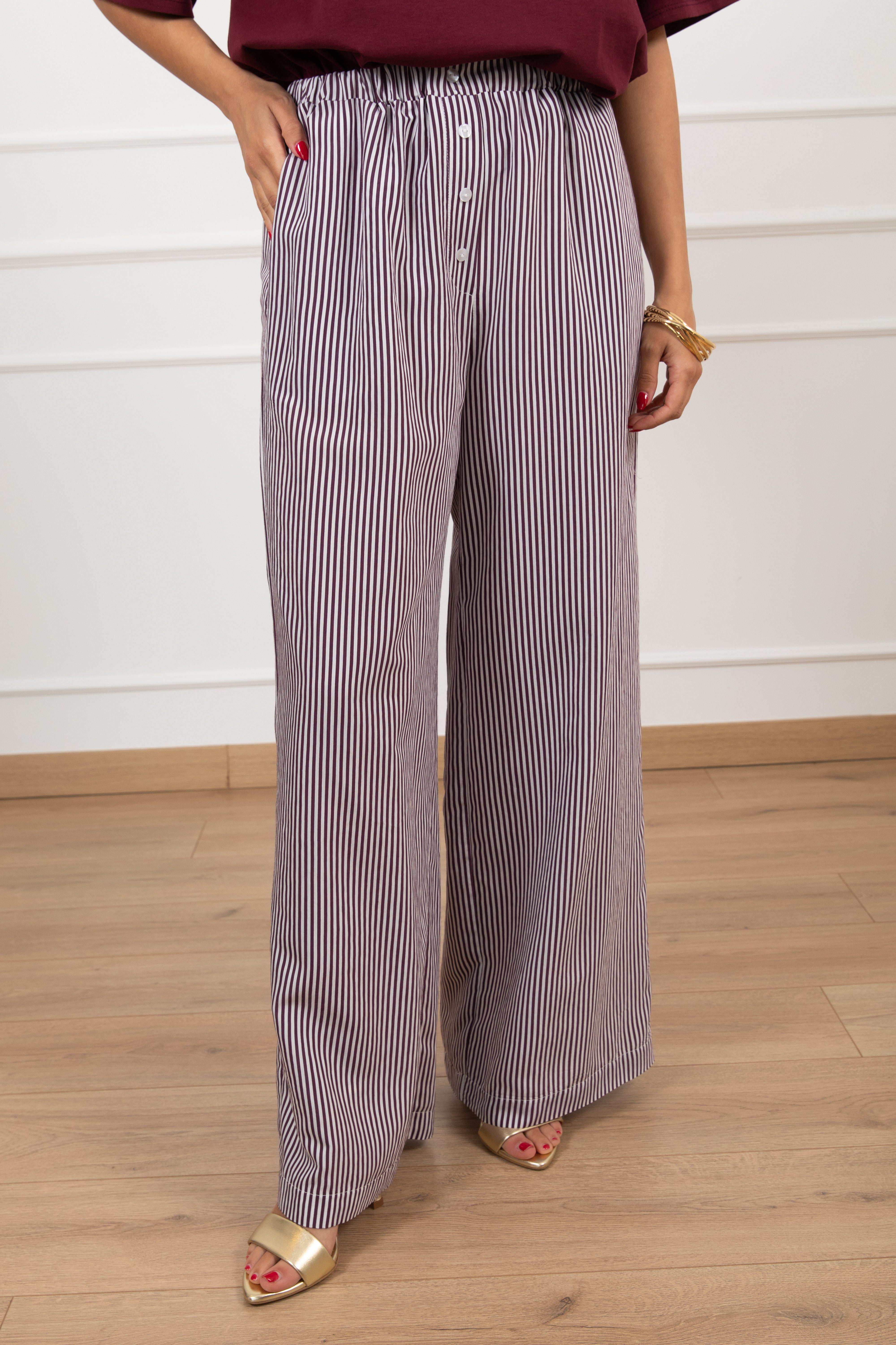 Pantalone boxer a righe Tensione IN