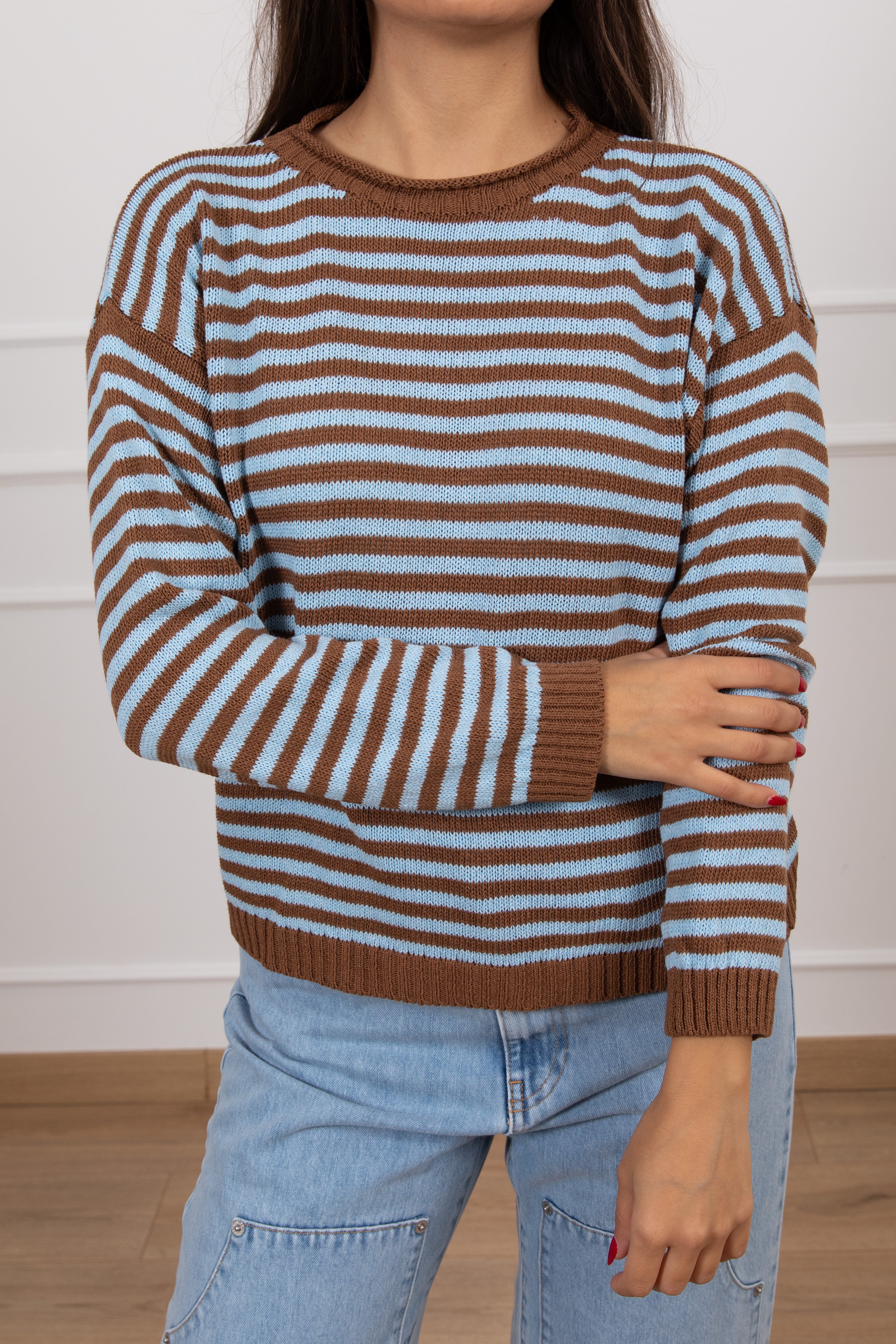 Maglia a righe in cotone Tensione IN