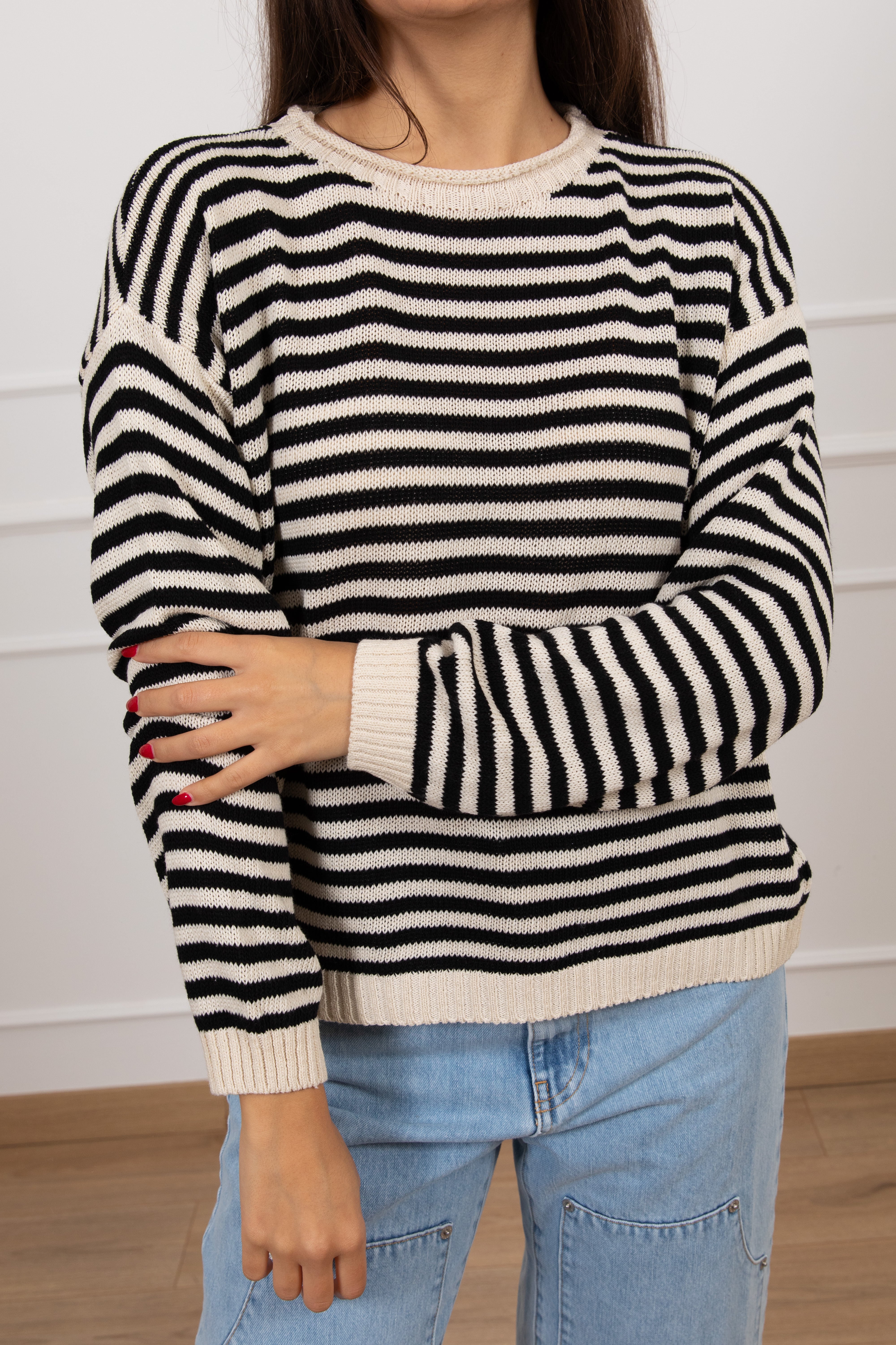 Maglia a righe in cotone Tensione IN