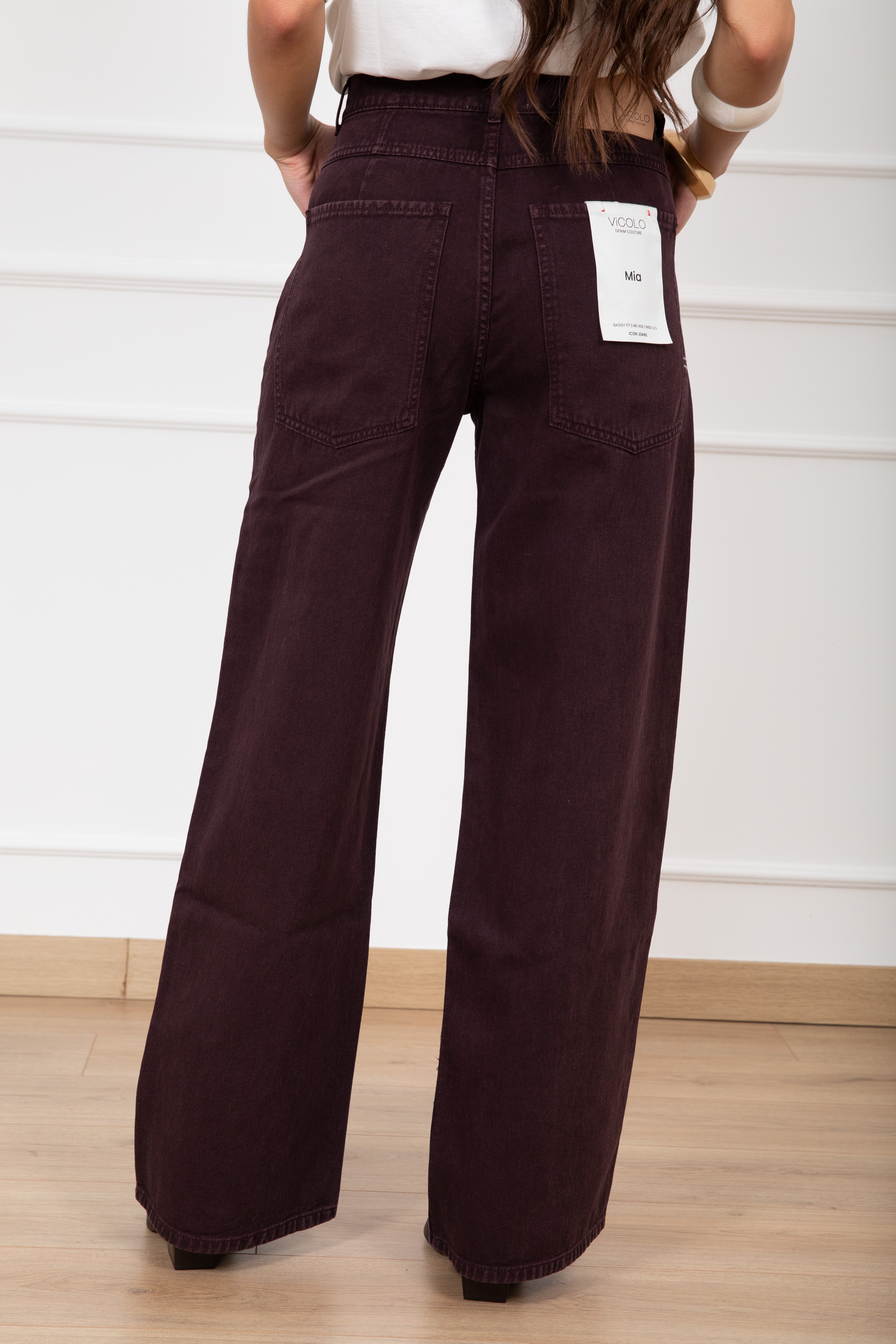 Jeans Mia color baggy fit ViCOLO