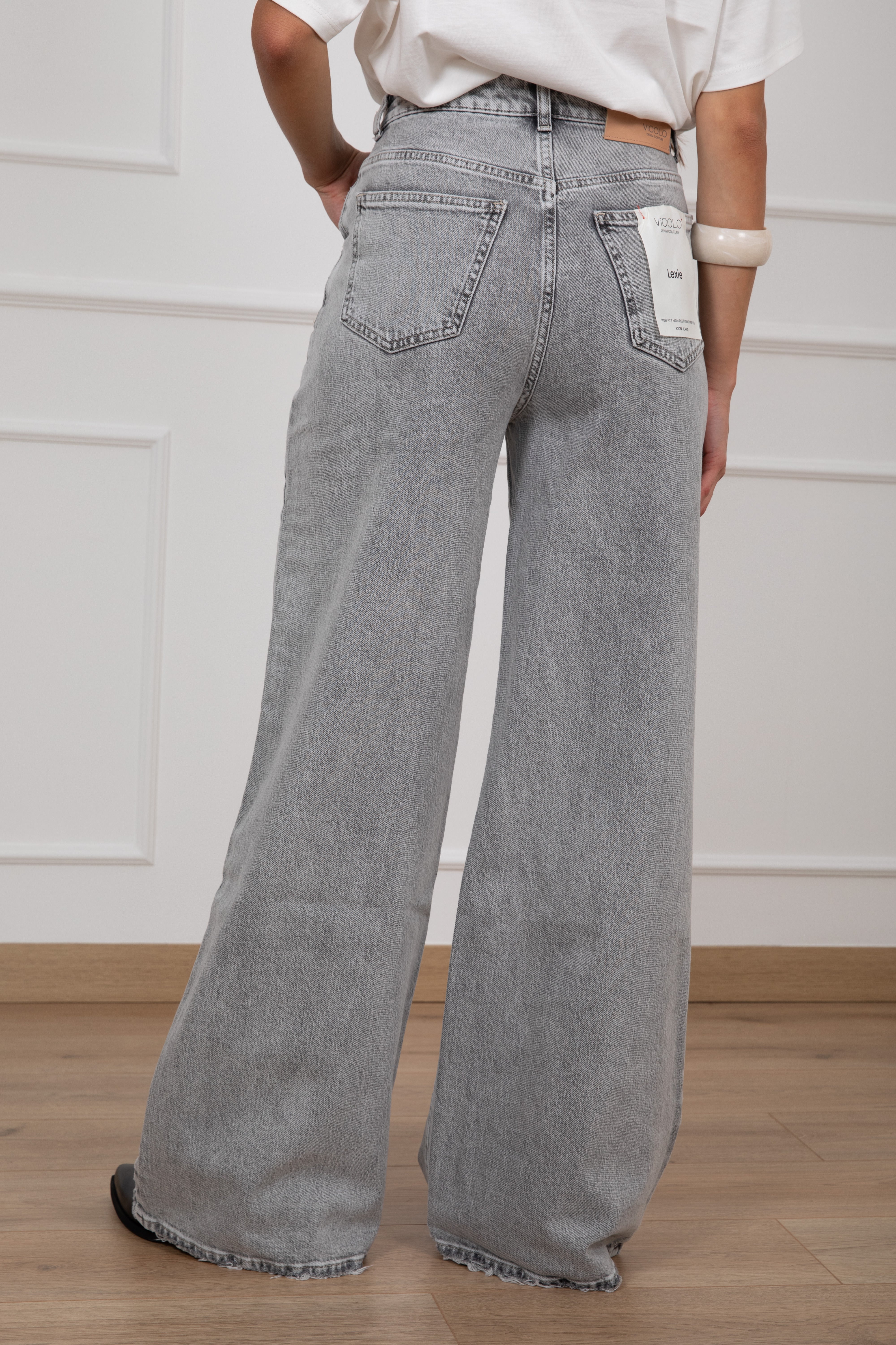 Jeans Lexie con charms perle ViCOLO