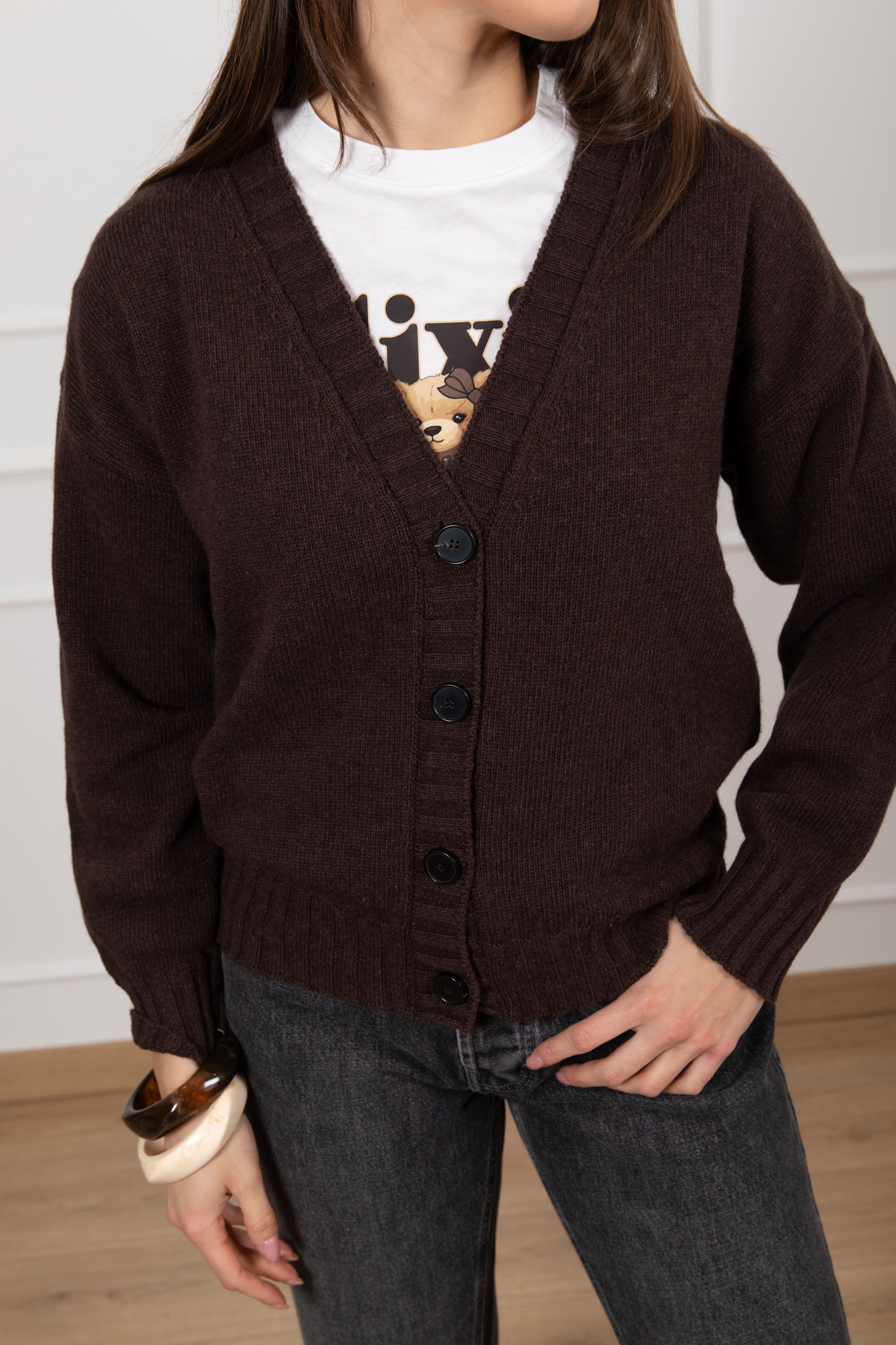 Cardigan in lana e cashmere ViCOLO