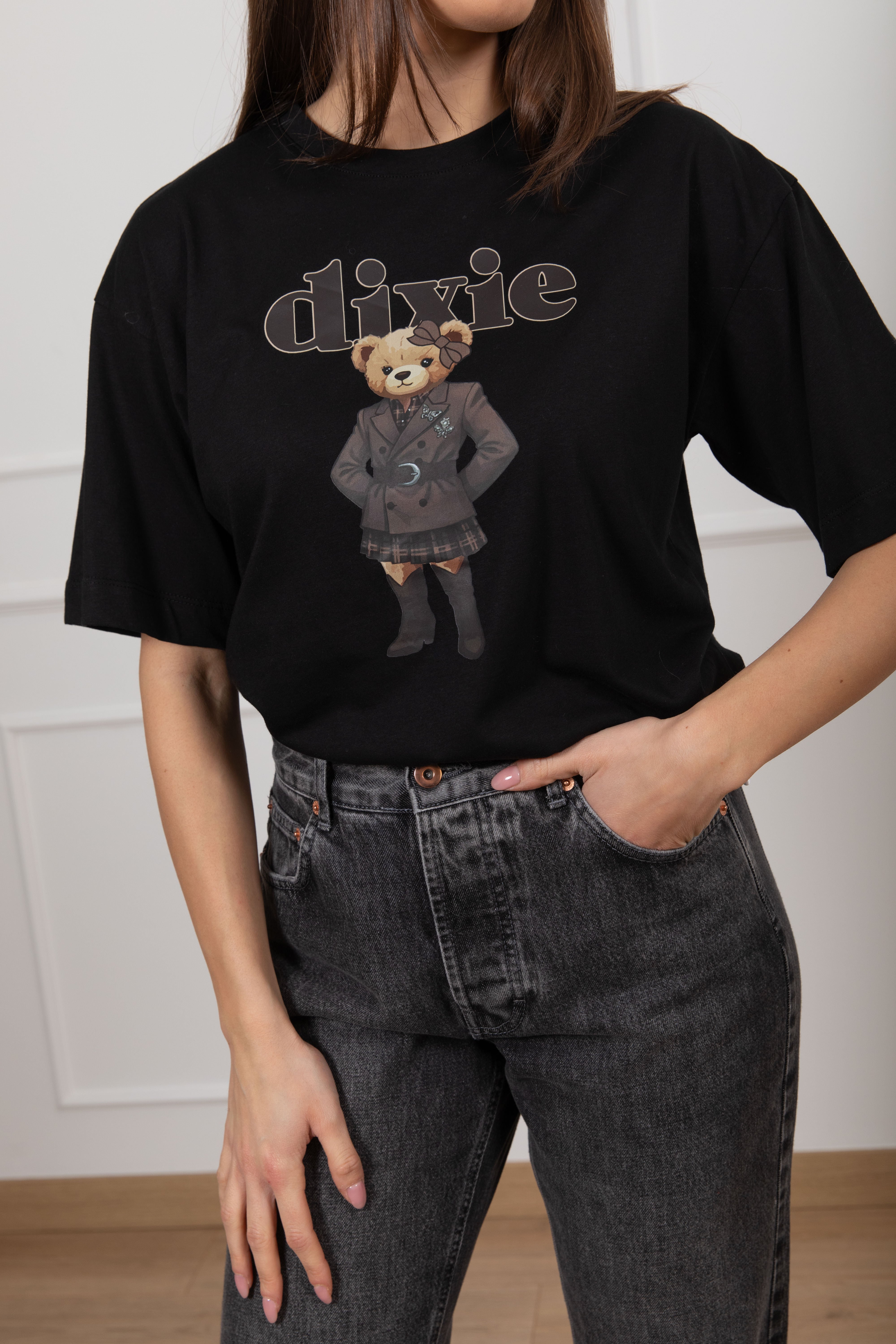 T-shirt orsetto con giacca Dixie