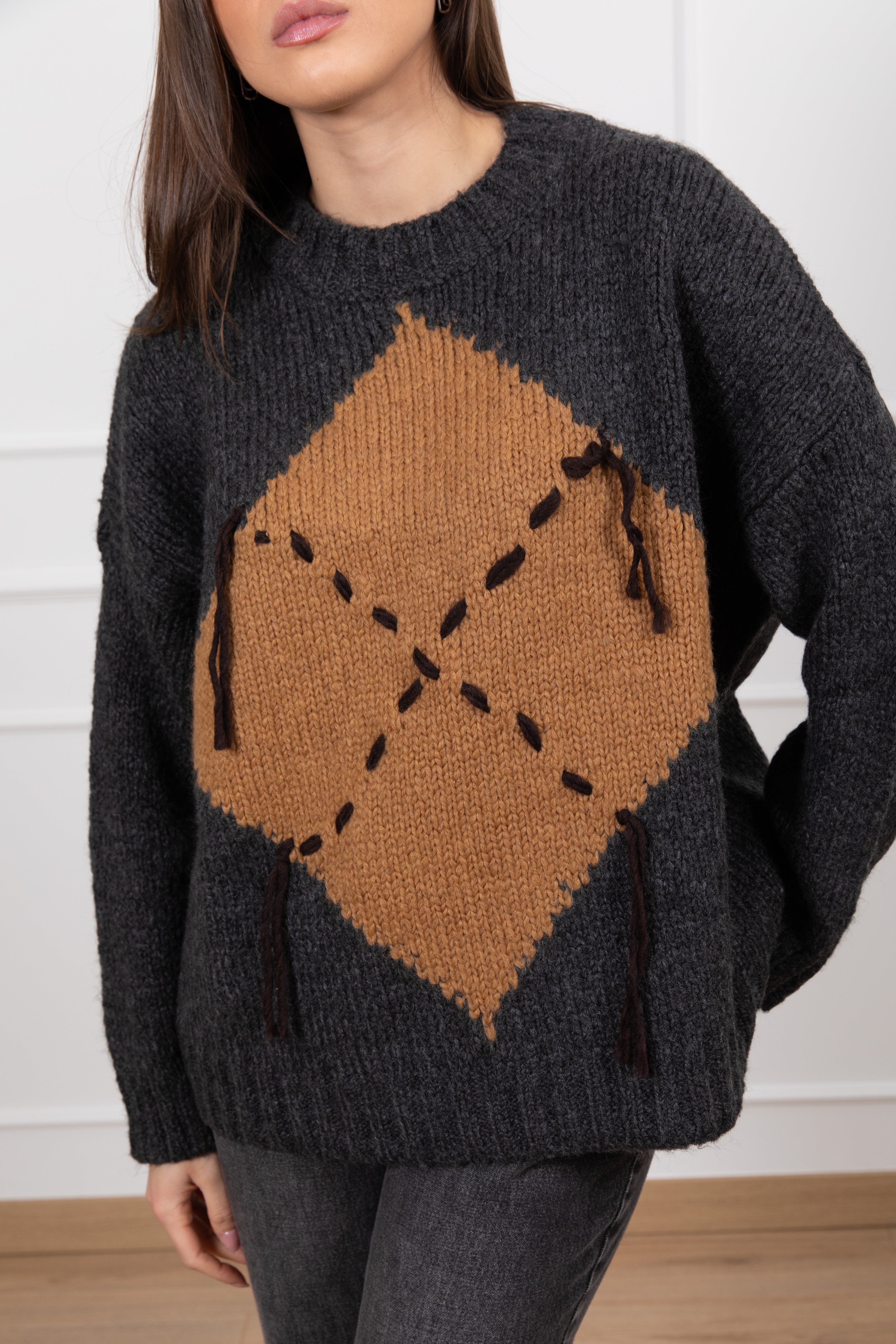 Pull maxi rombo Tensione IN