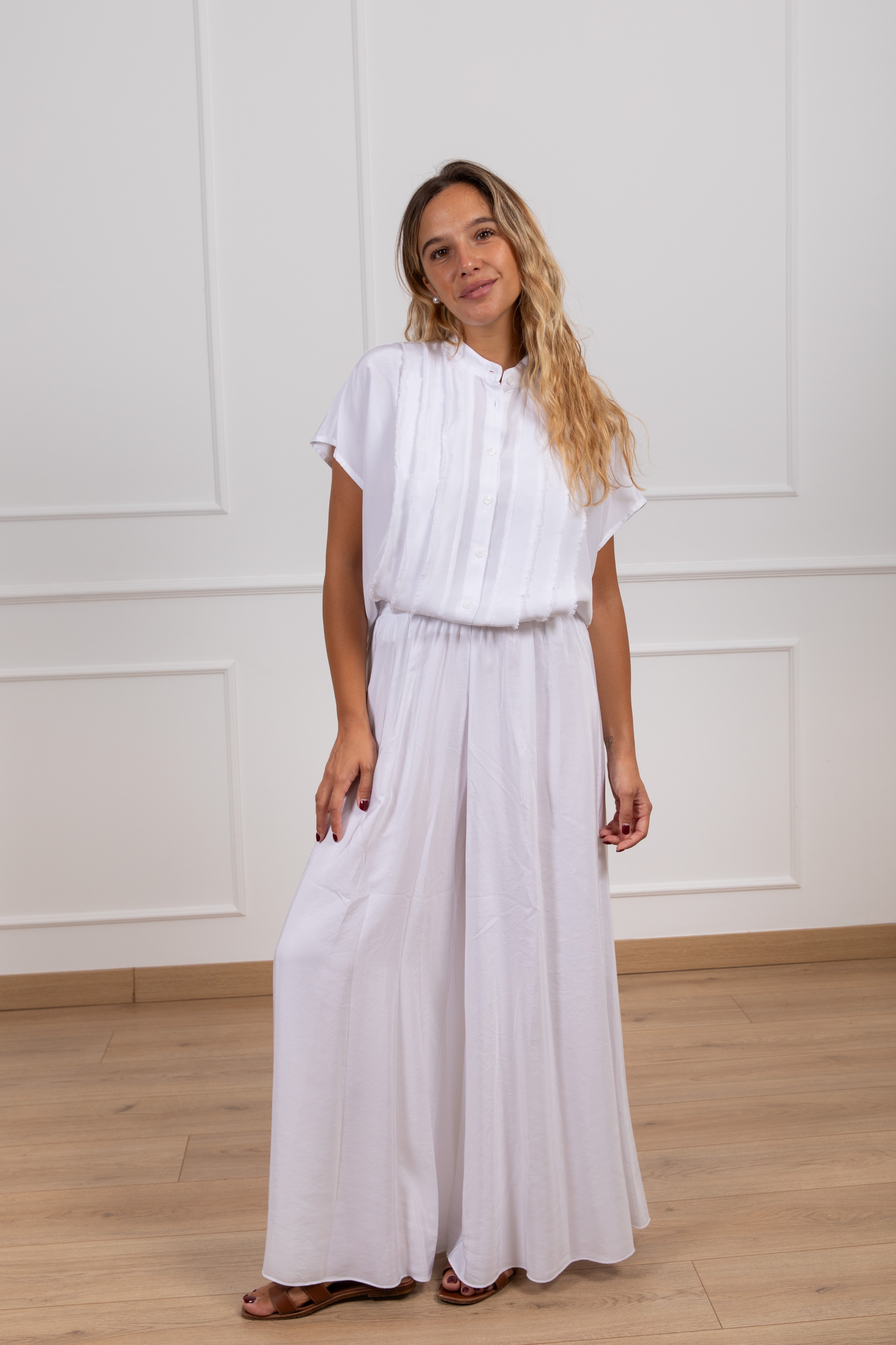 Pantalone in viscosa con elastico Tensione IN