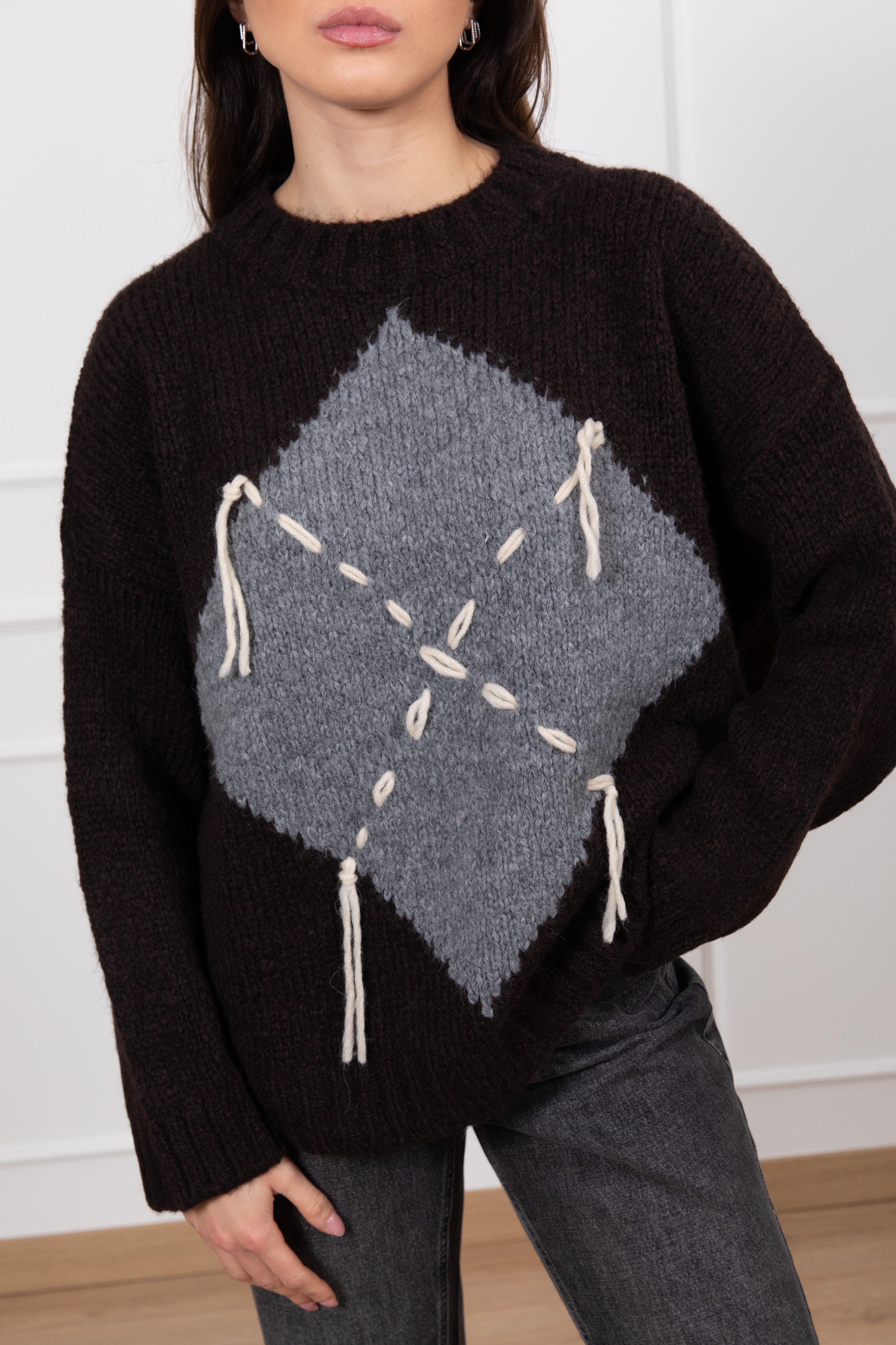 Pull maxi rombo Tensione IN