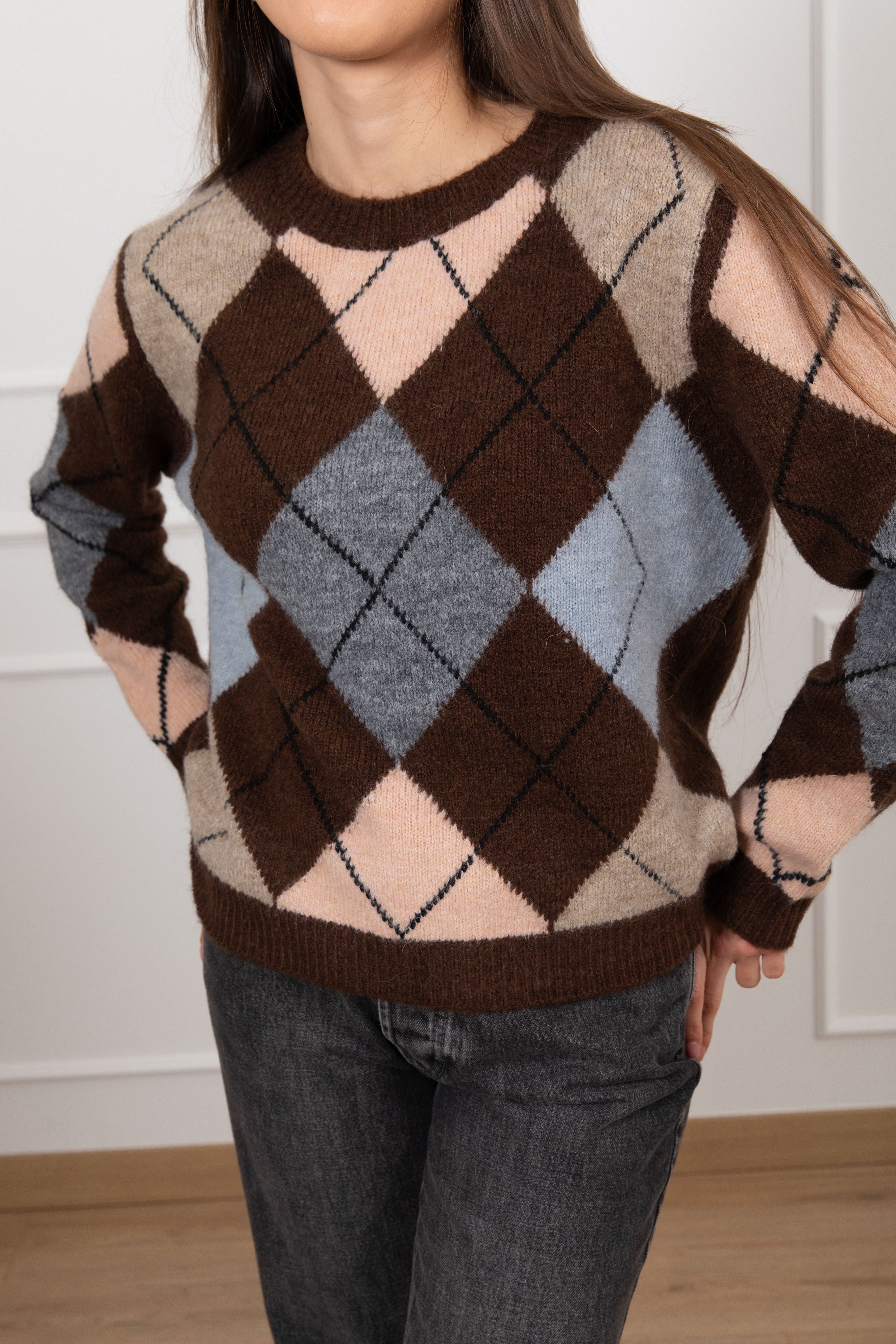 Pull a rombi in mohair ViCOLO