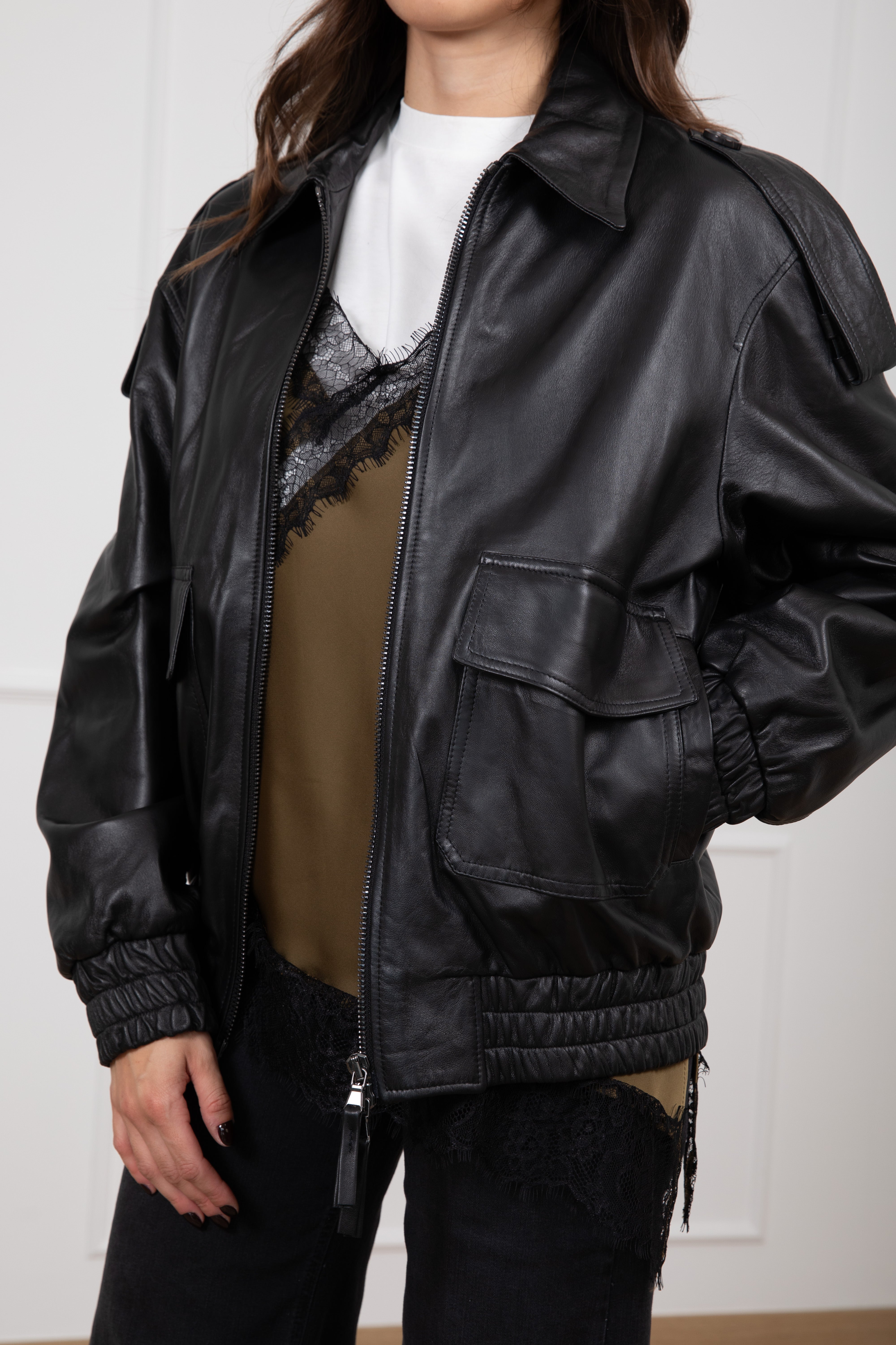 Bomber in vera pelle ViCOLO