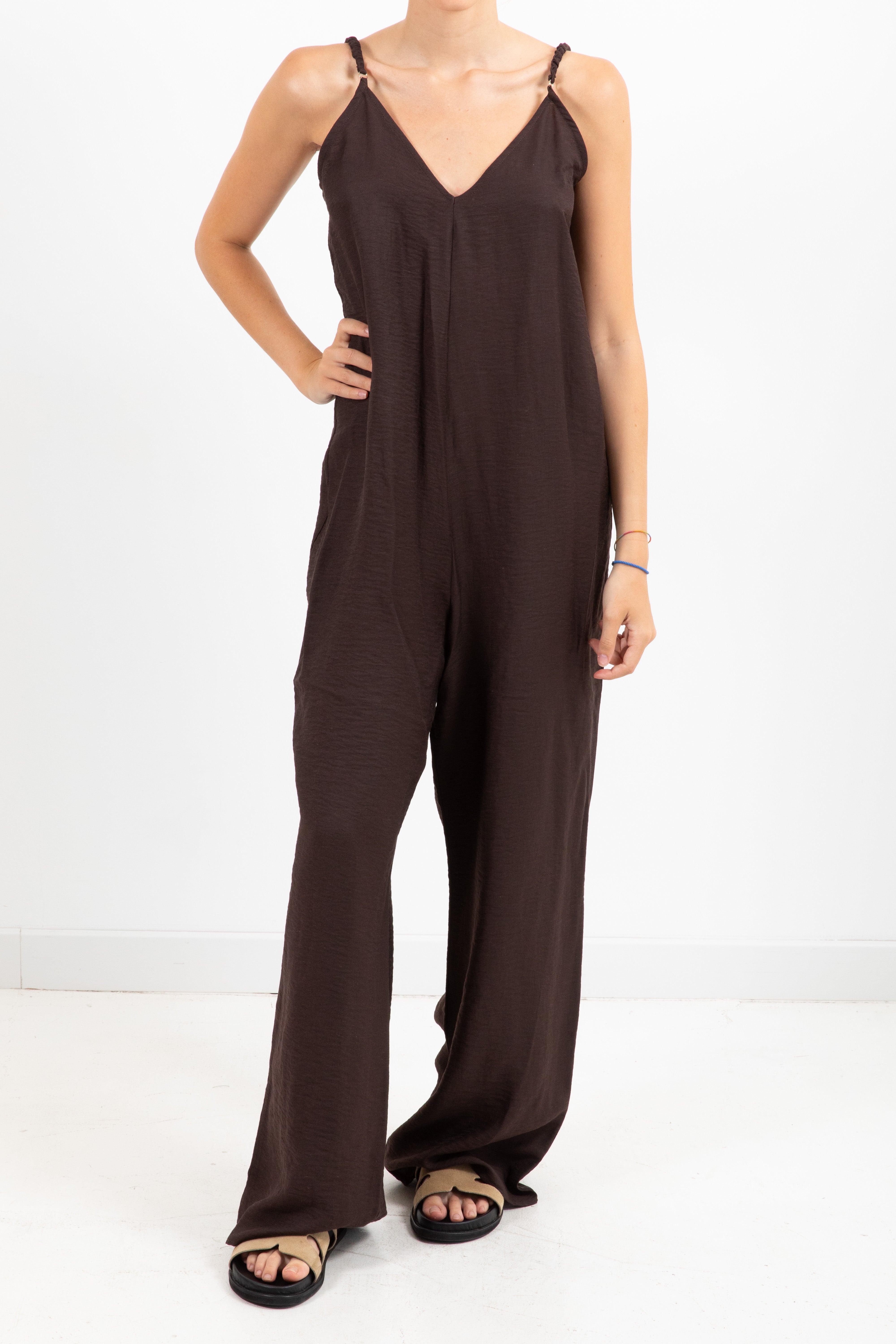 Jumpsuit con scollo a "V" Dixie