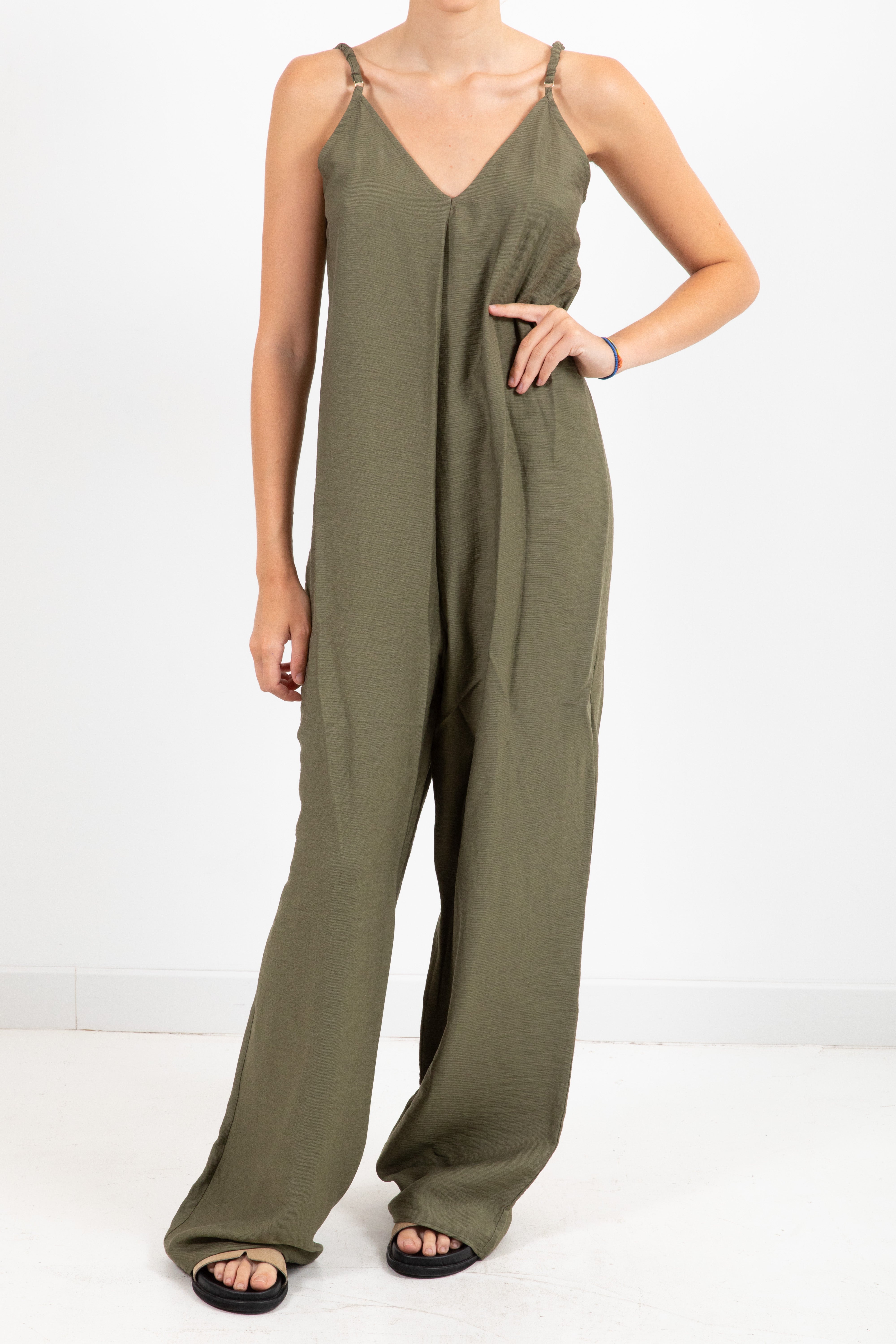 Jumpsuit con scollo a "V" Dixie