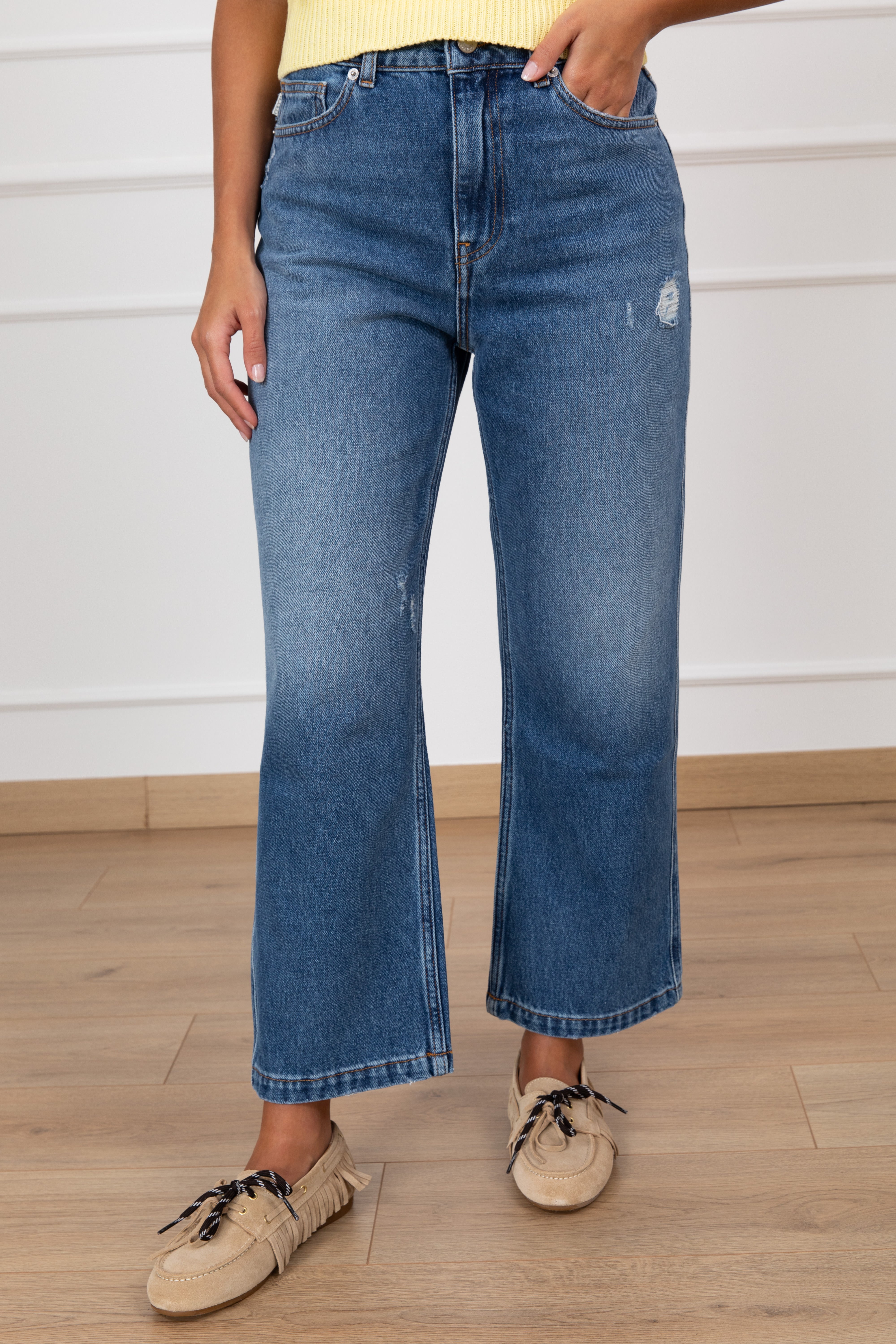 Jeans Kate blu straight-fit ViCOLO