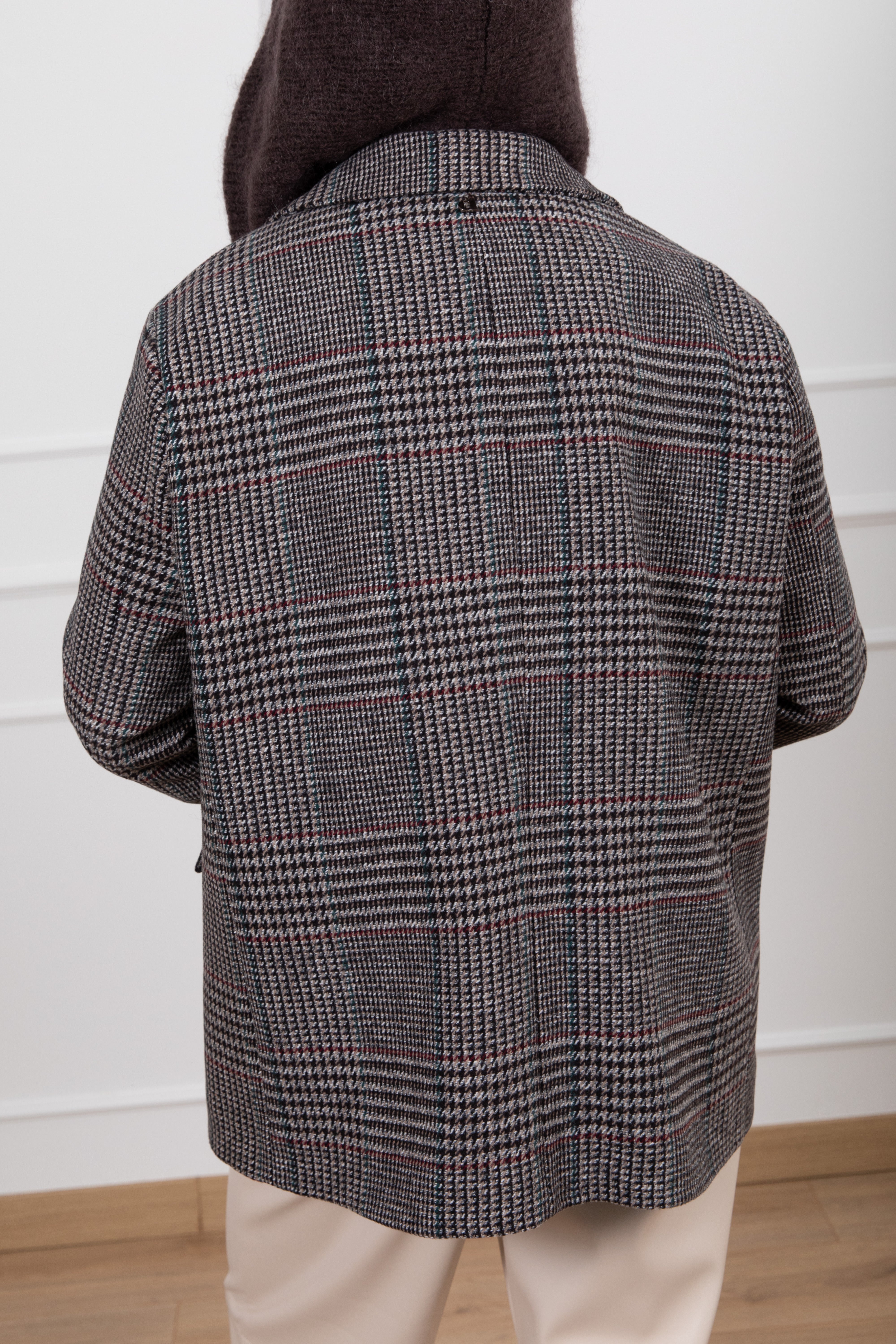 Giacca over-size principe di galles Dixie