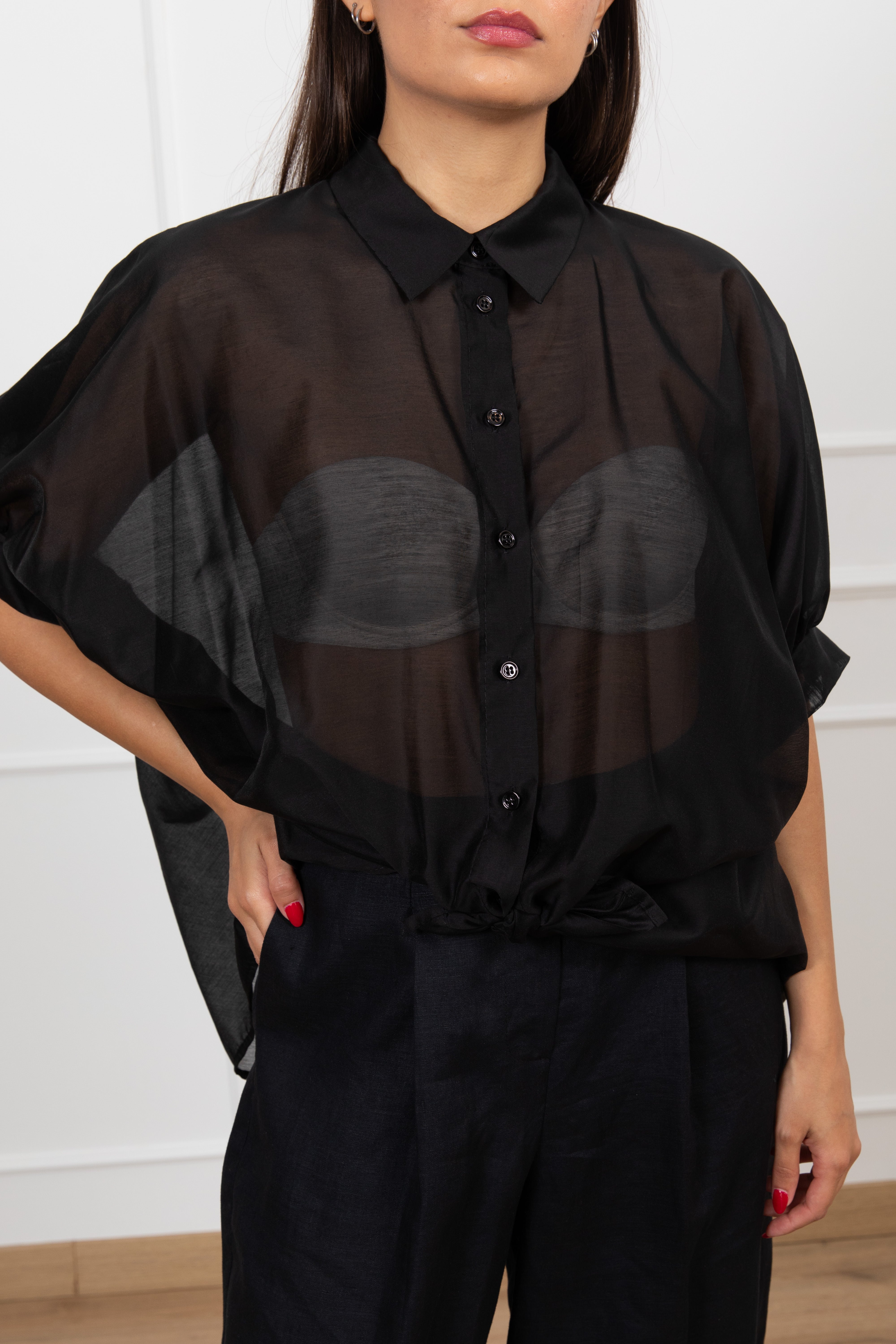 Camicia manica corta in lyocell ViCOLO