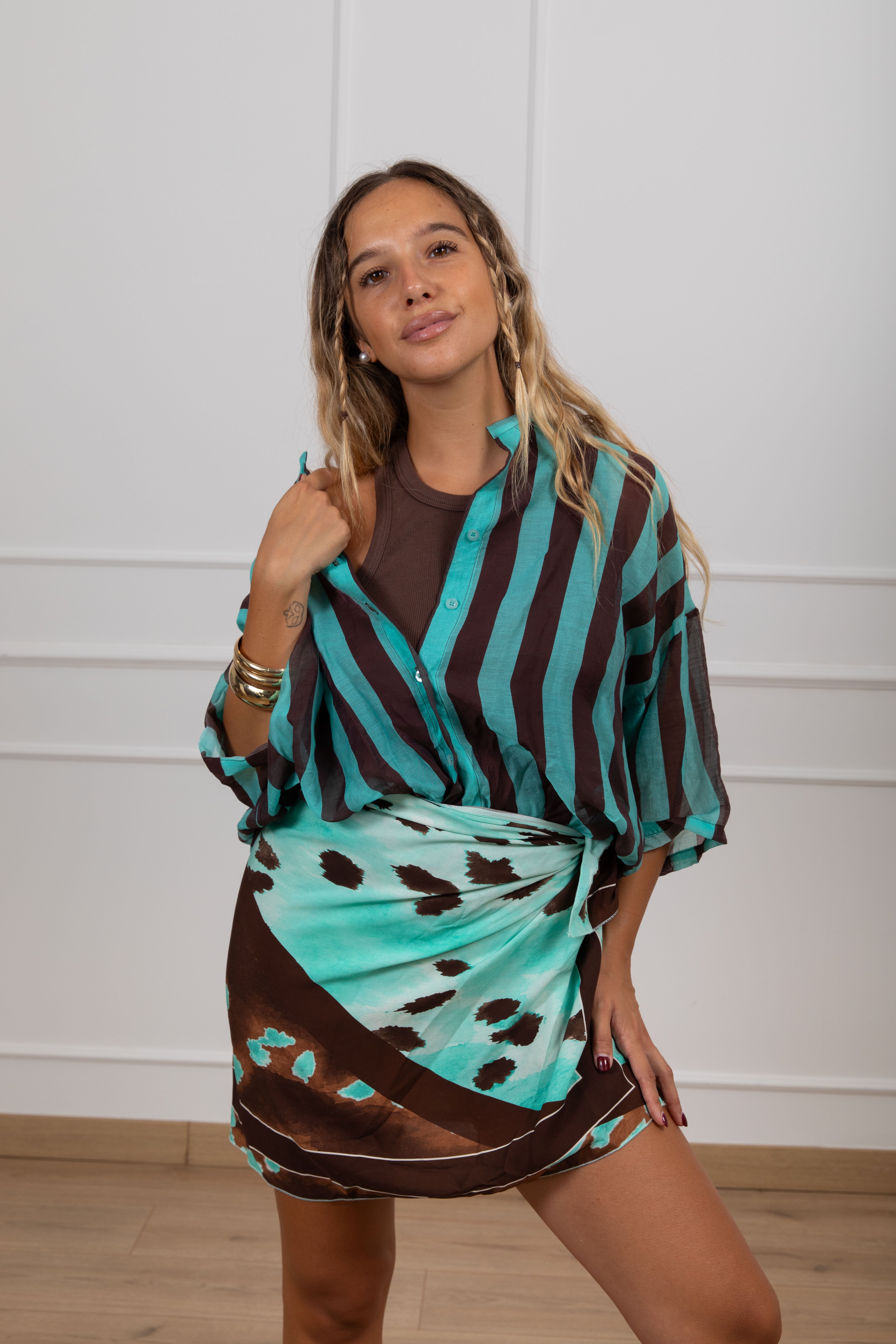 Camicia riga acqua Tensione IN