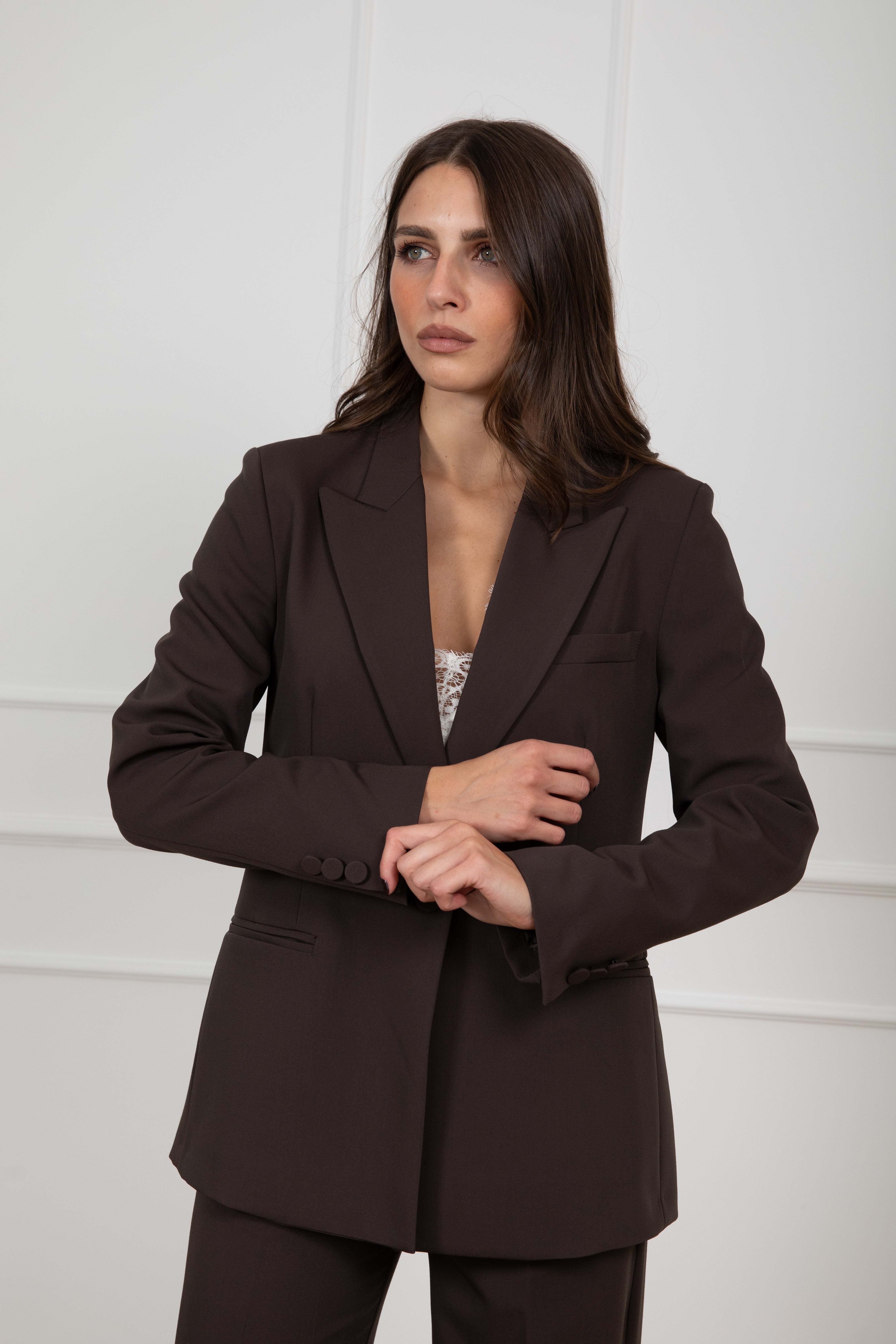 Giacca regular-fit mono-bottone in viscosa ViCOLO