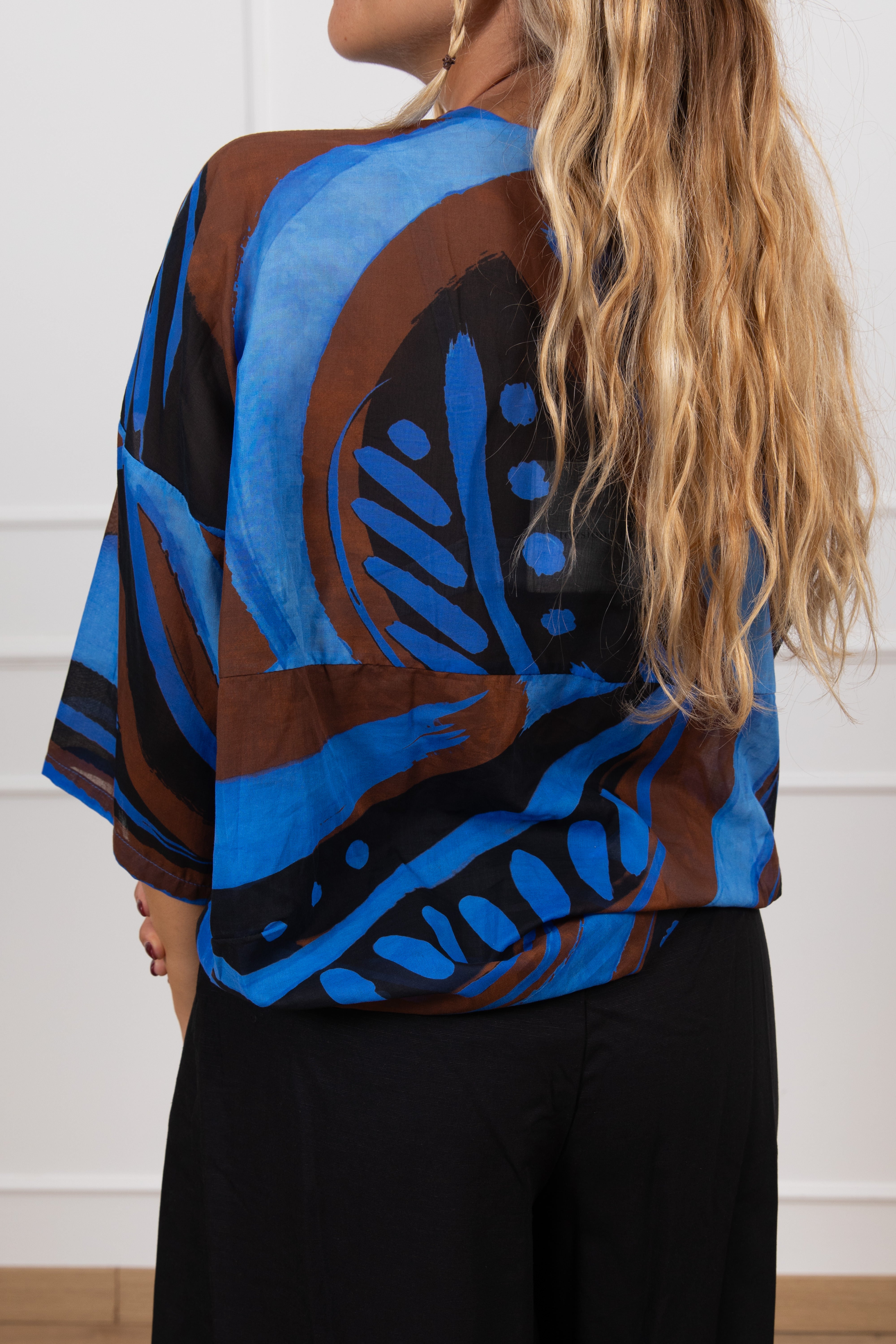 Camicia fantasia astratta moro Tensione In