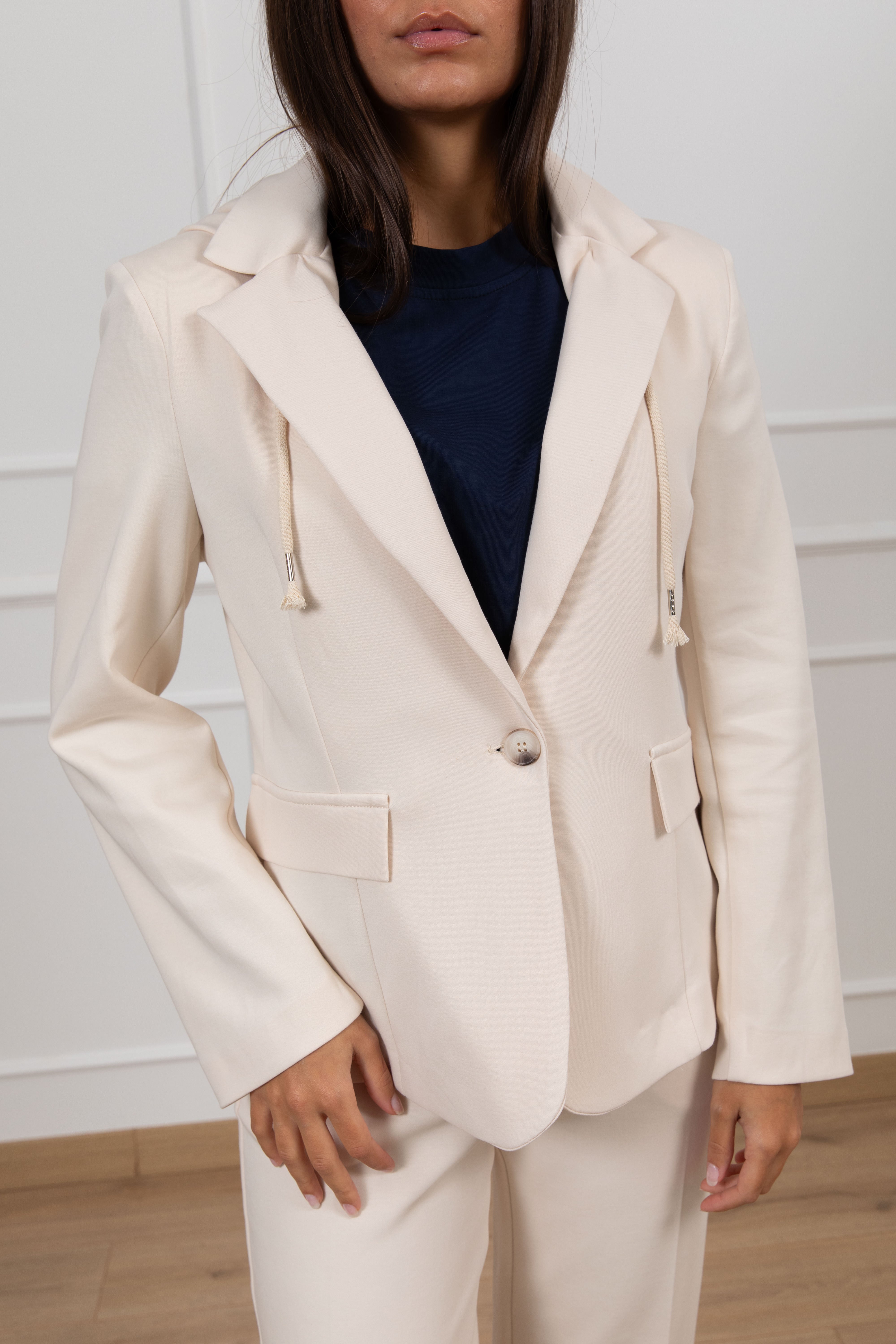 Giacca felpa in cotone leggero con cappuccio Tensione IN