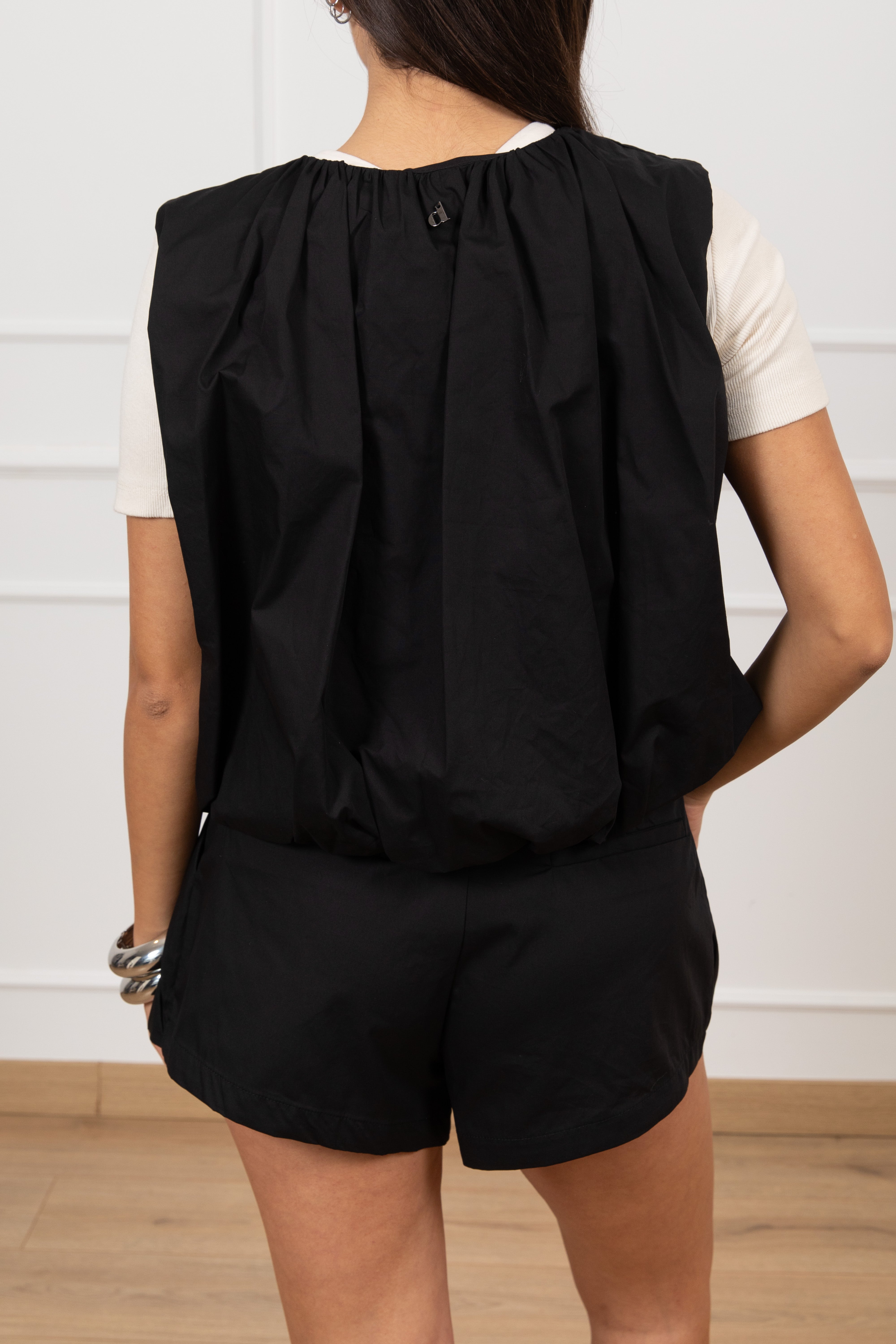 Bomber cropped smanicato Dixie