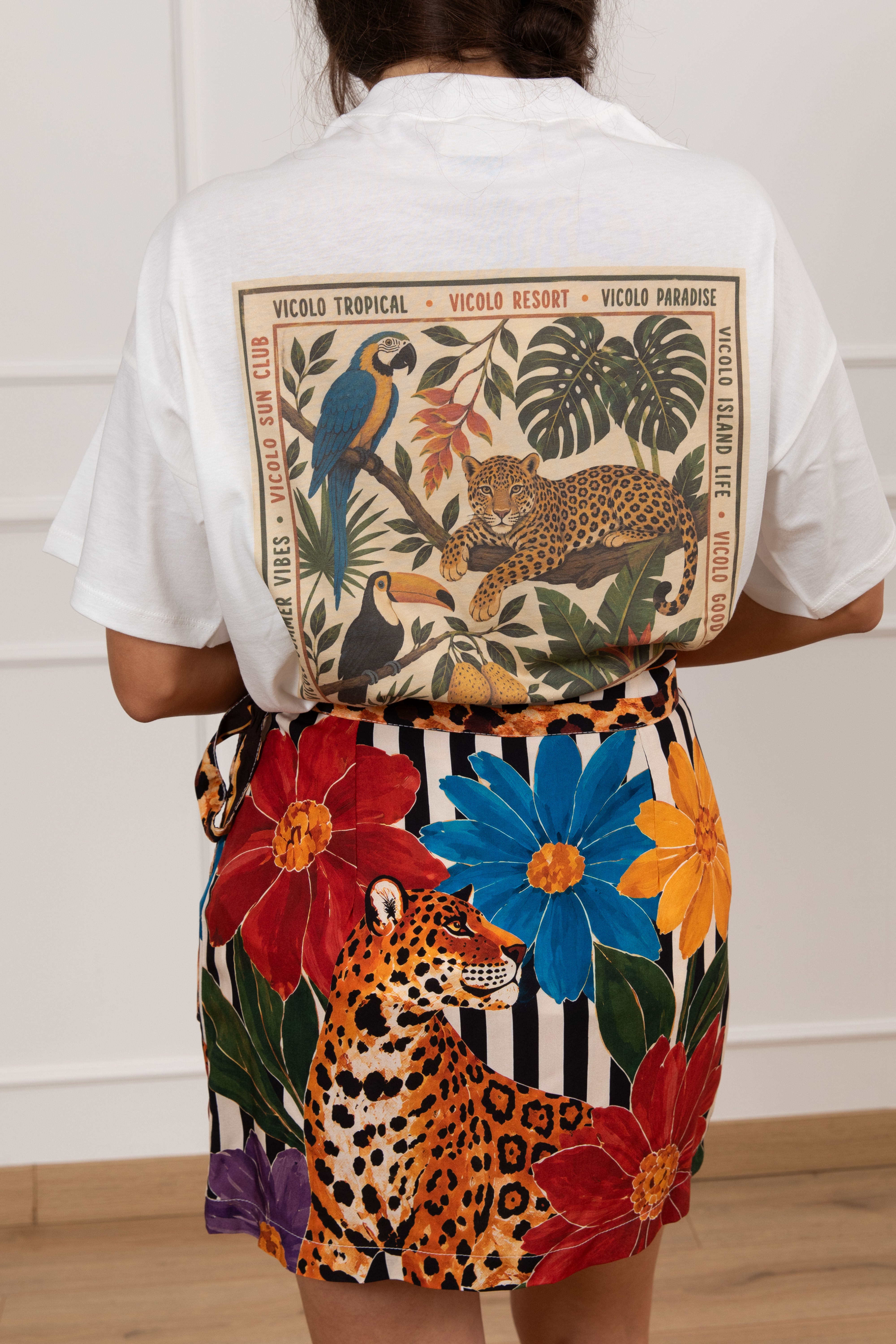 T-shirt stampa wild sul retro ViCOLO