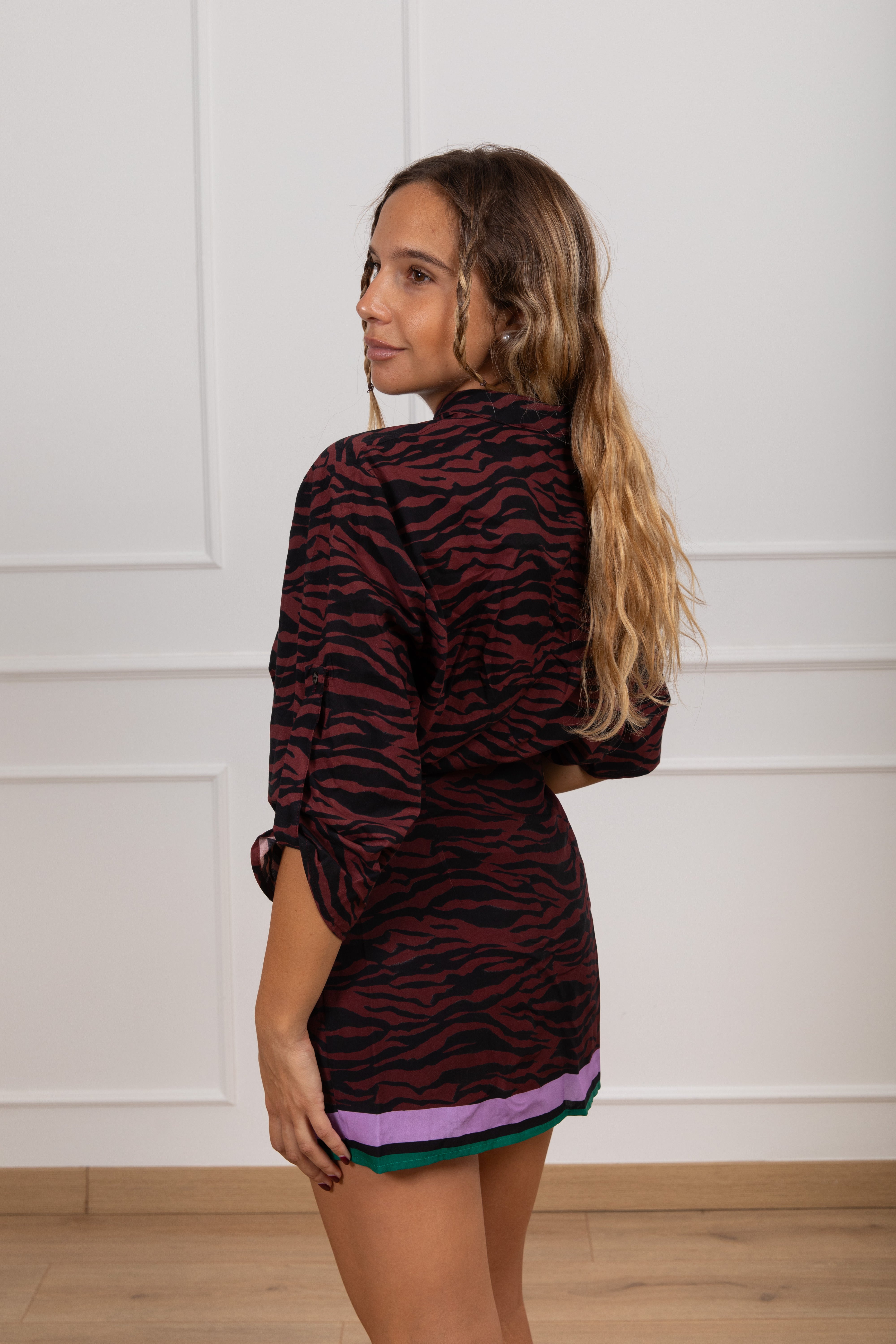 Camicia stampa zebra india Haveone