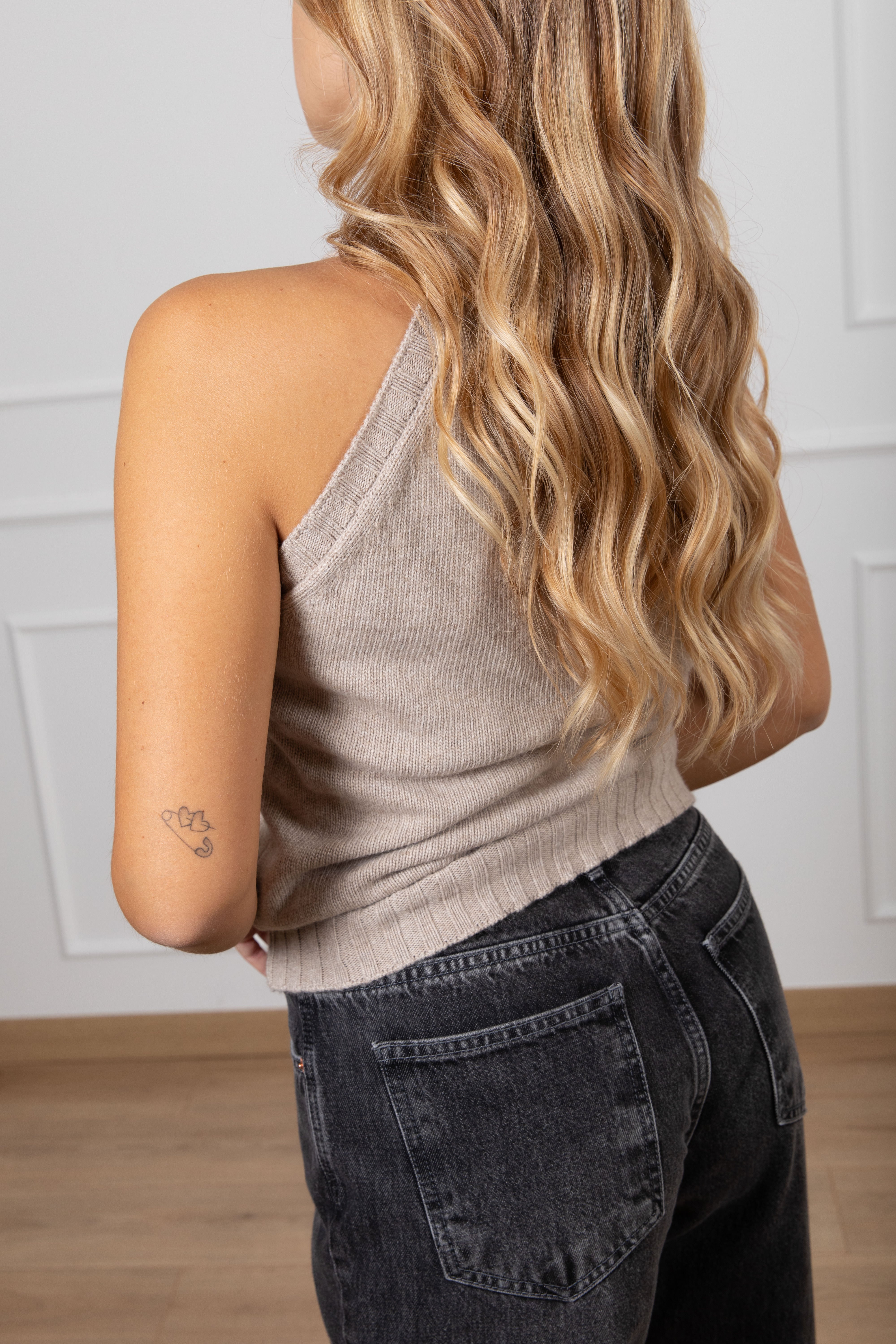 Gilet in maglia con collo alto ViCOLO