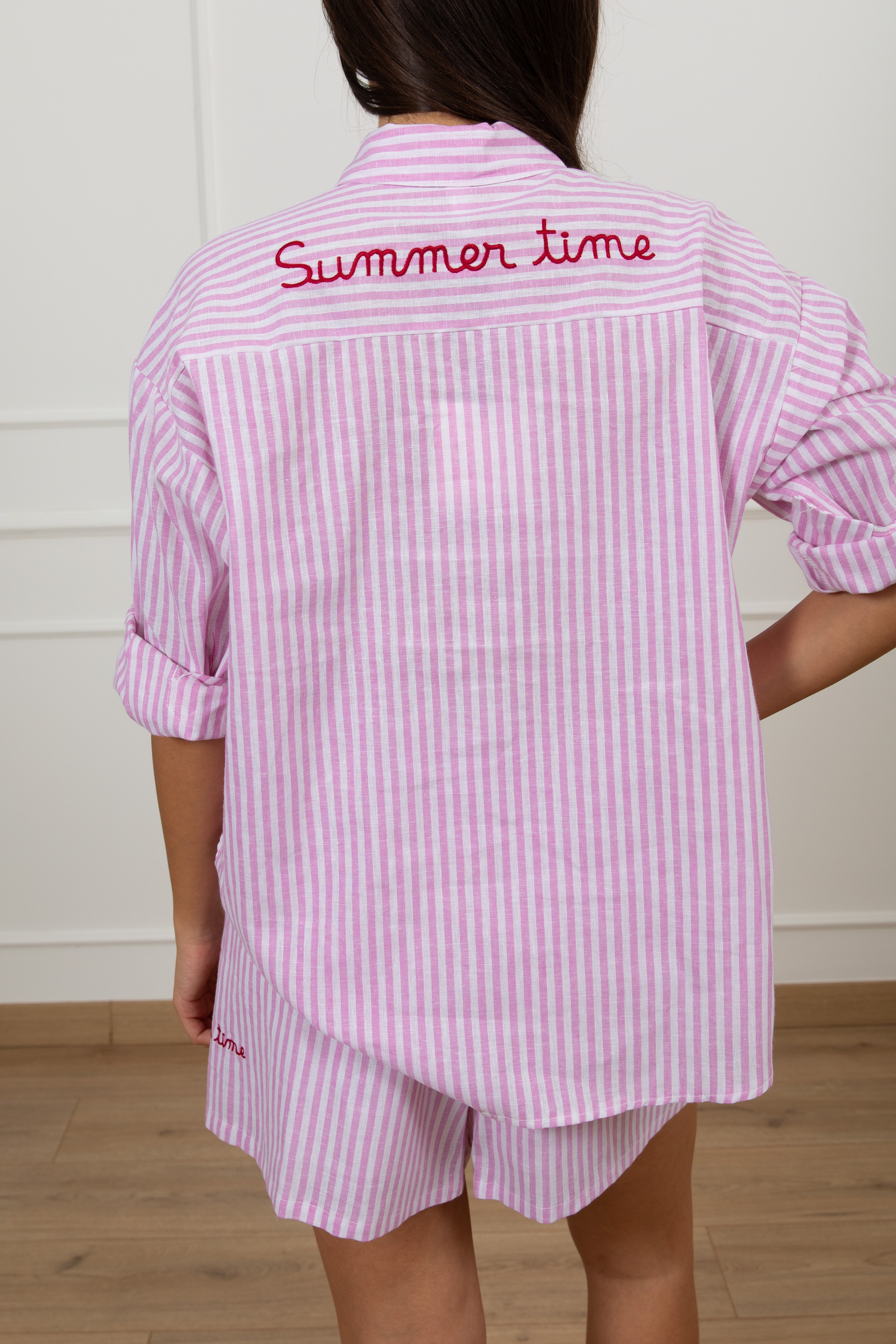 PRE ORDER 1/06 Camicia a righe in lino "Summer time" Tensione IN