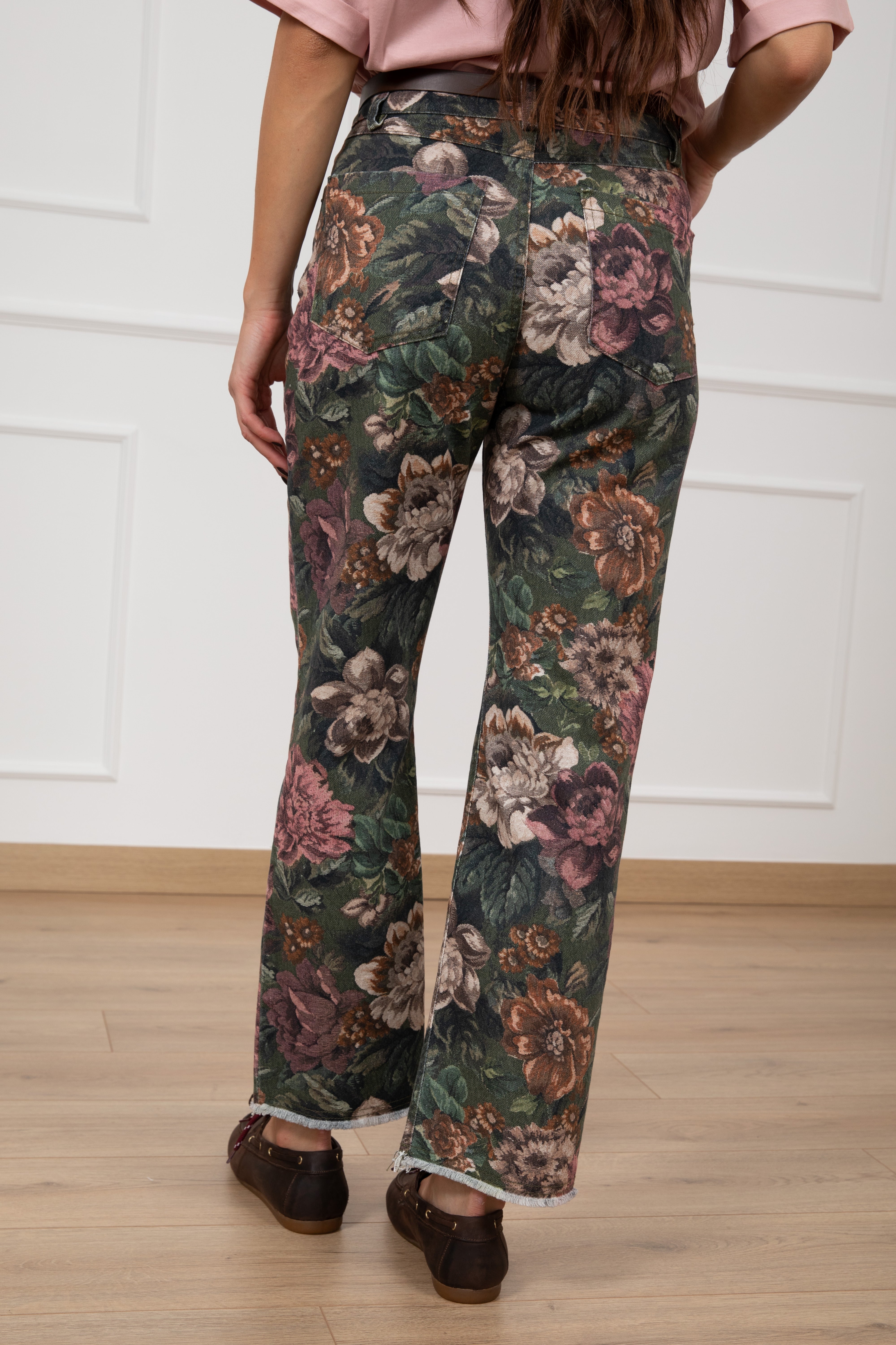 Pantalone sigaretta fantasia romance Tensione IN