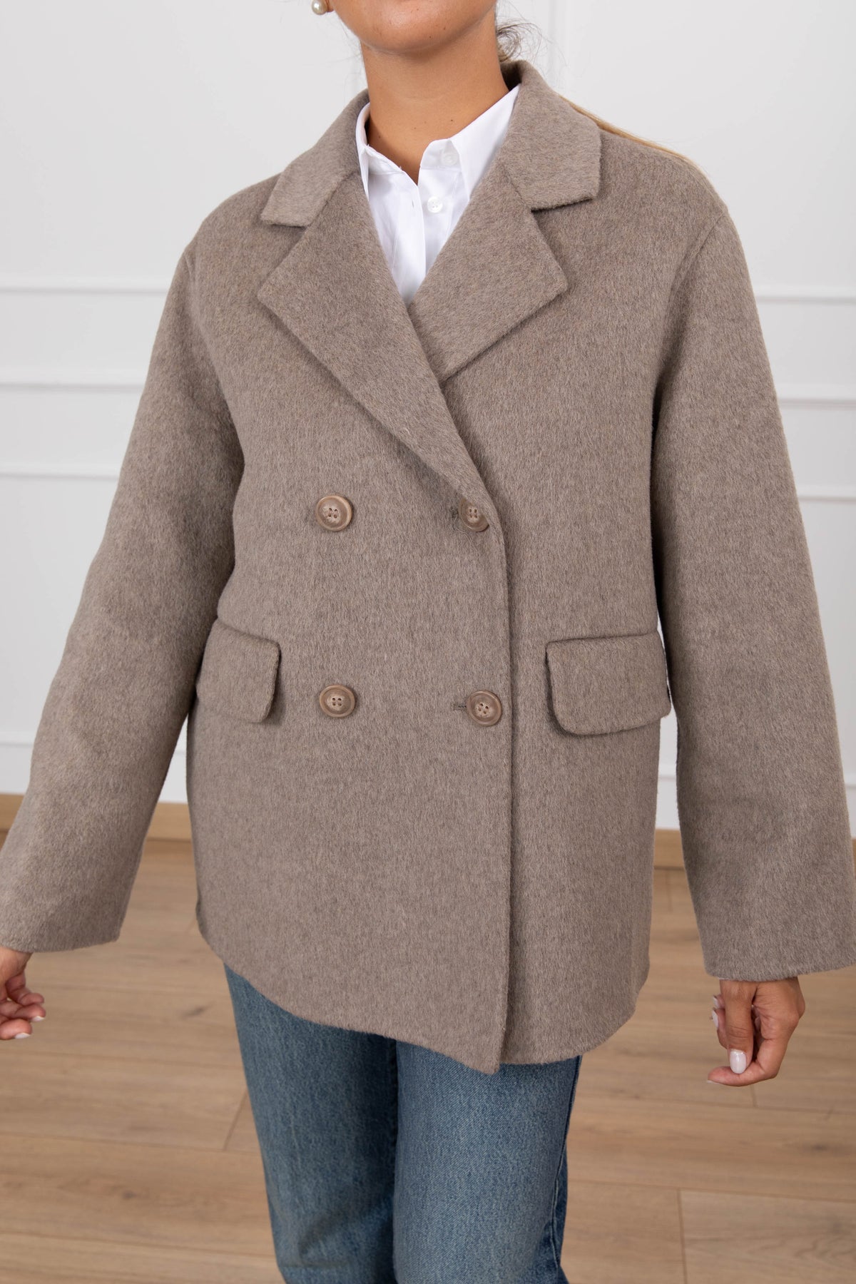 Giacca-cappotto doppio petto variante casha Susy Mix