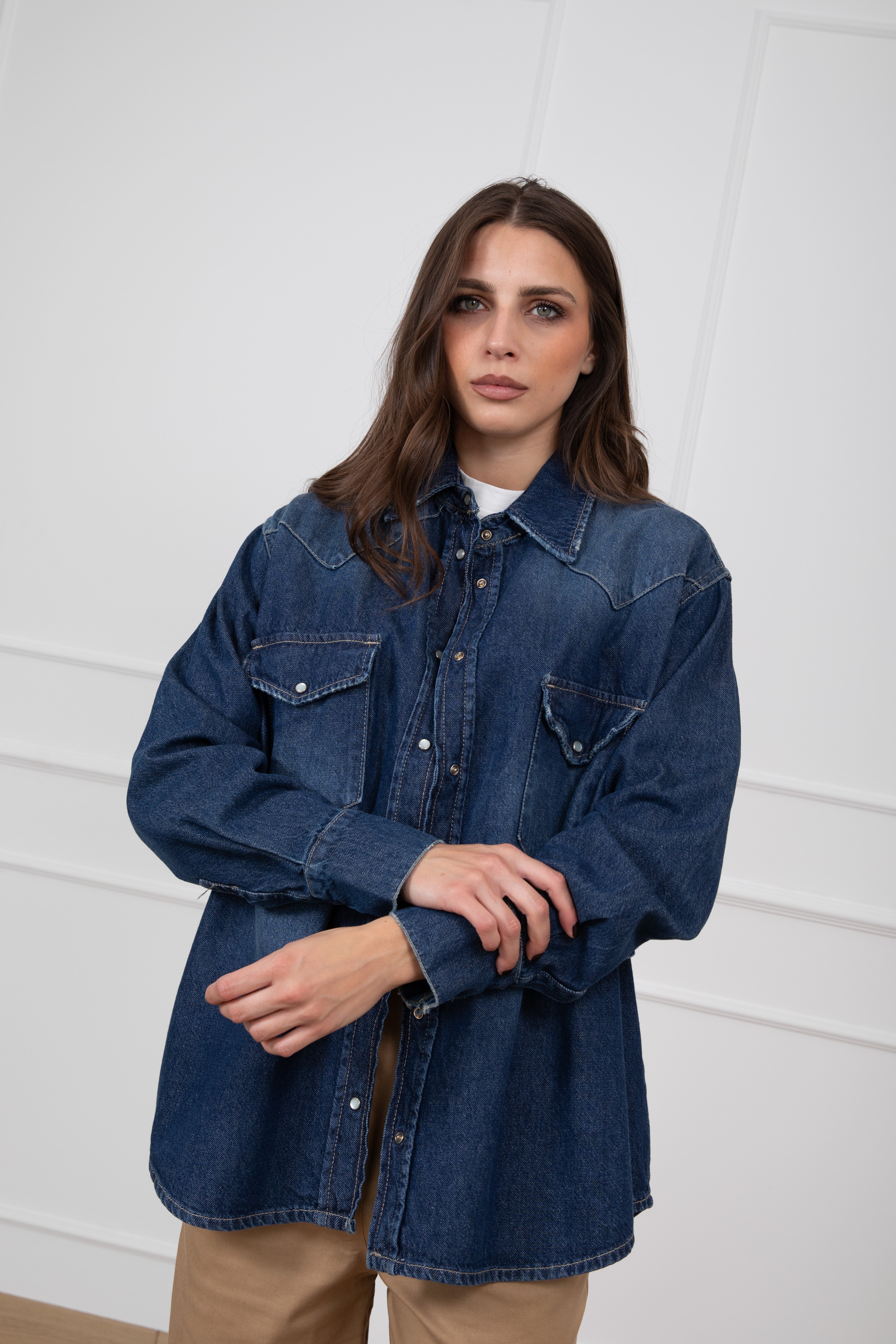 Giacca jeans over-size Tensione IN