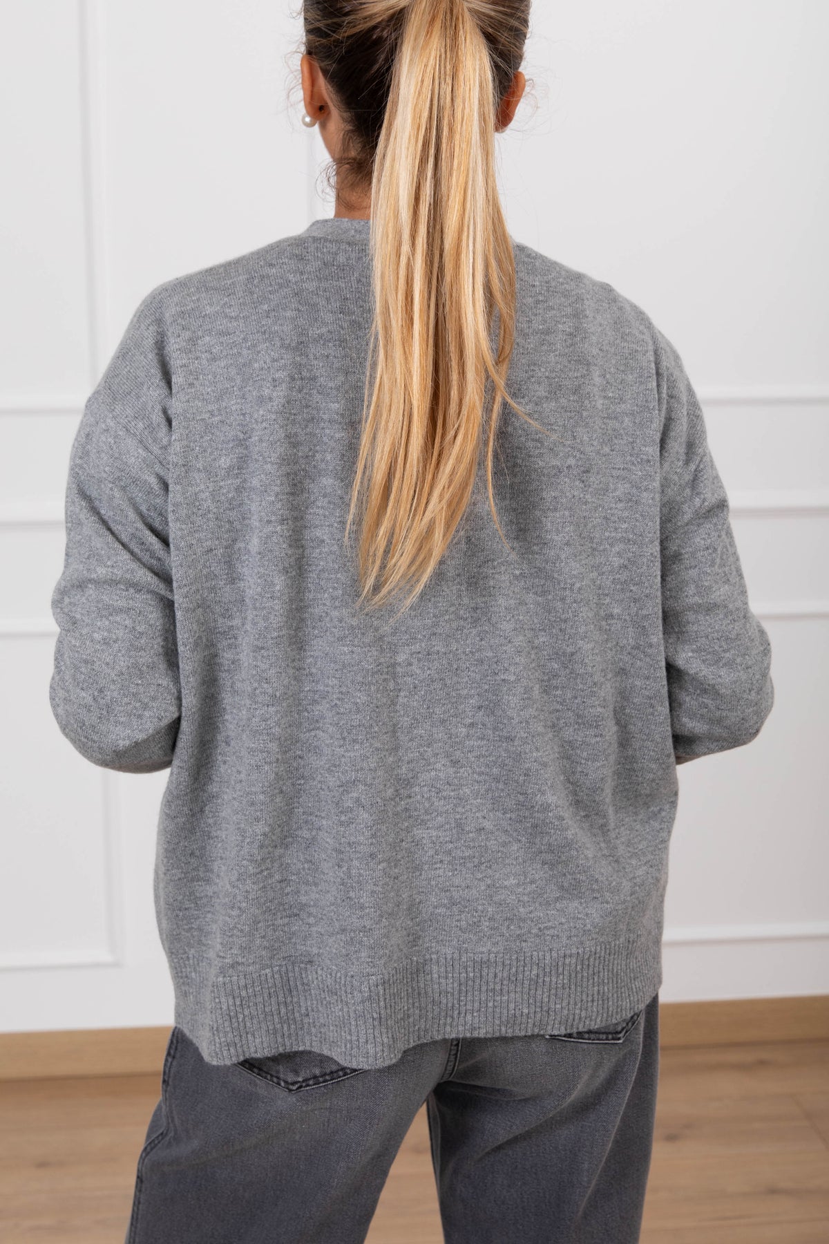 Cardigan in lana e cashmere con doppia abbottonatura Susy Mix