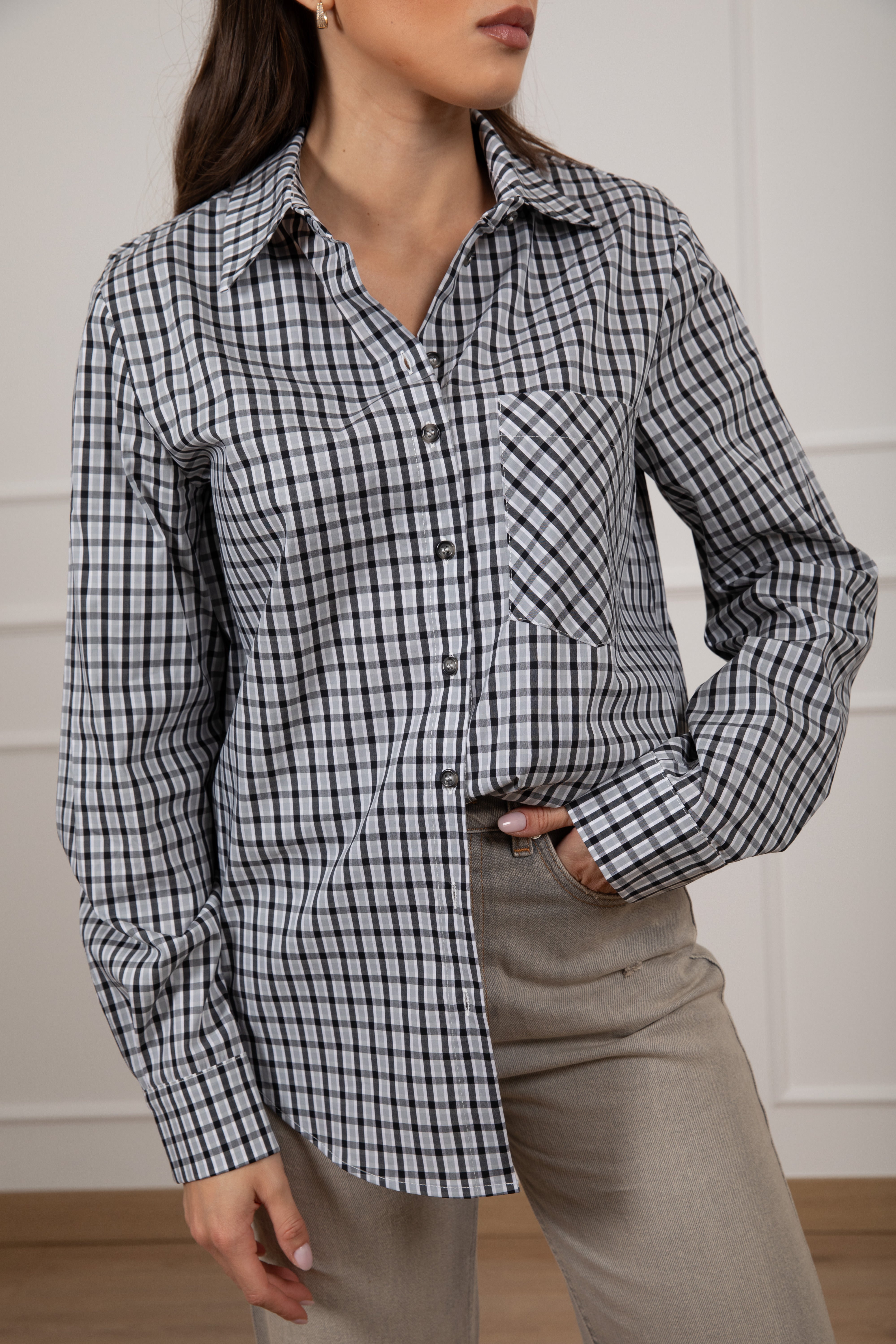 Camicia check in cotone ViCOLO
