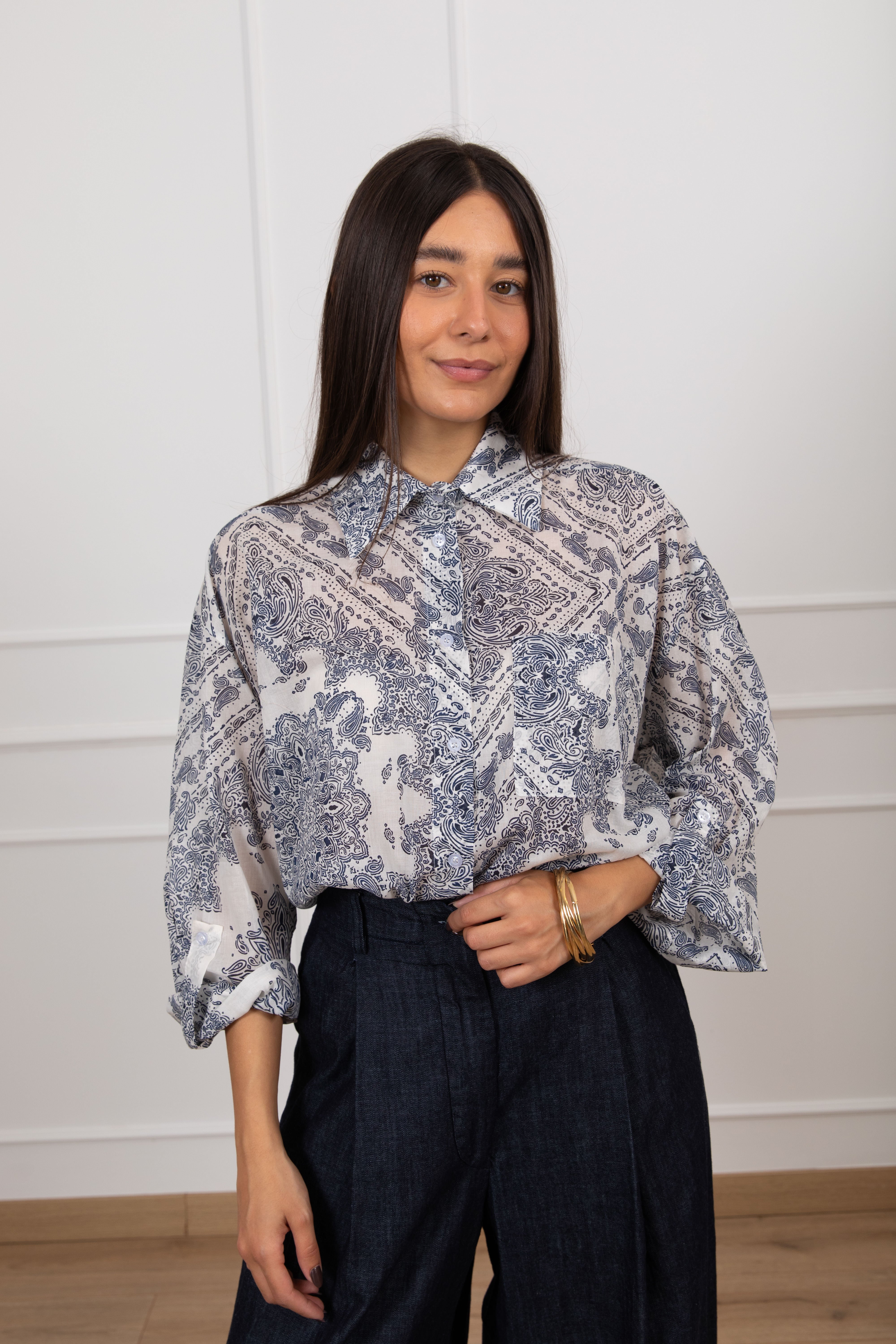 Camicia fantasia bandana in cotone Tensione IN