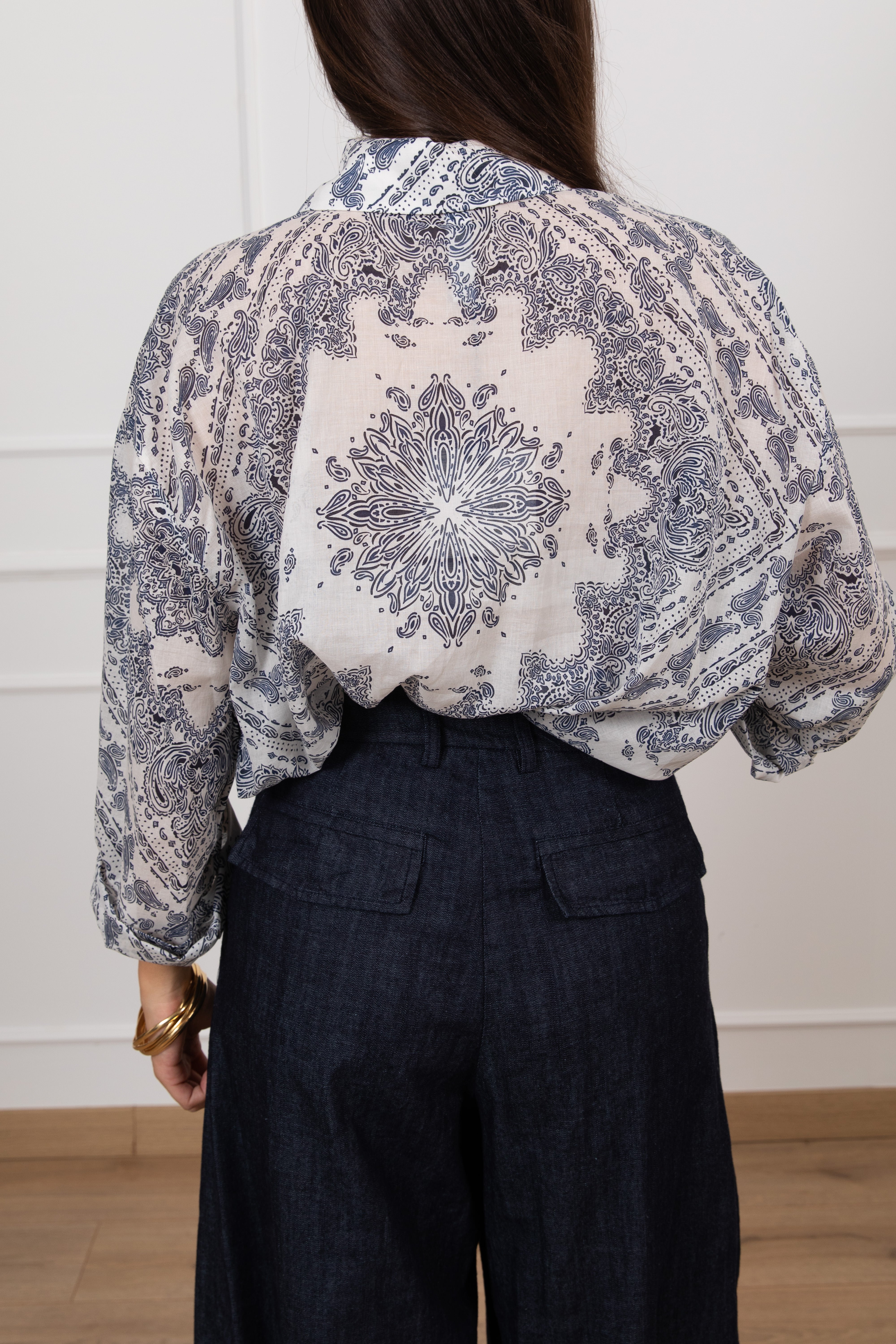 Camicia fantasia bandana in cotone Tensione IN
