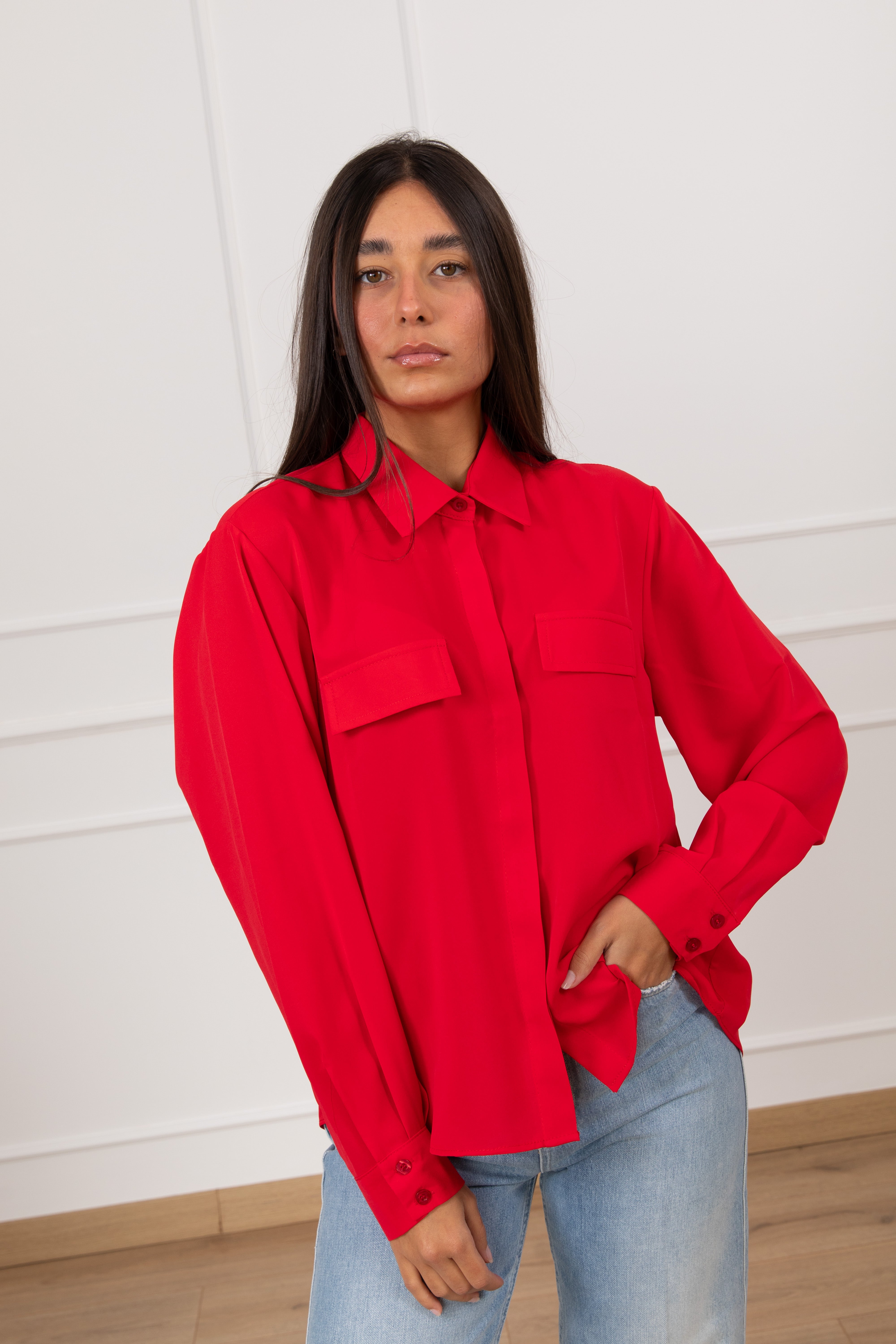 Camicia in tessuto fluido Susy Mix