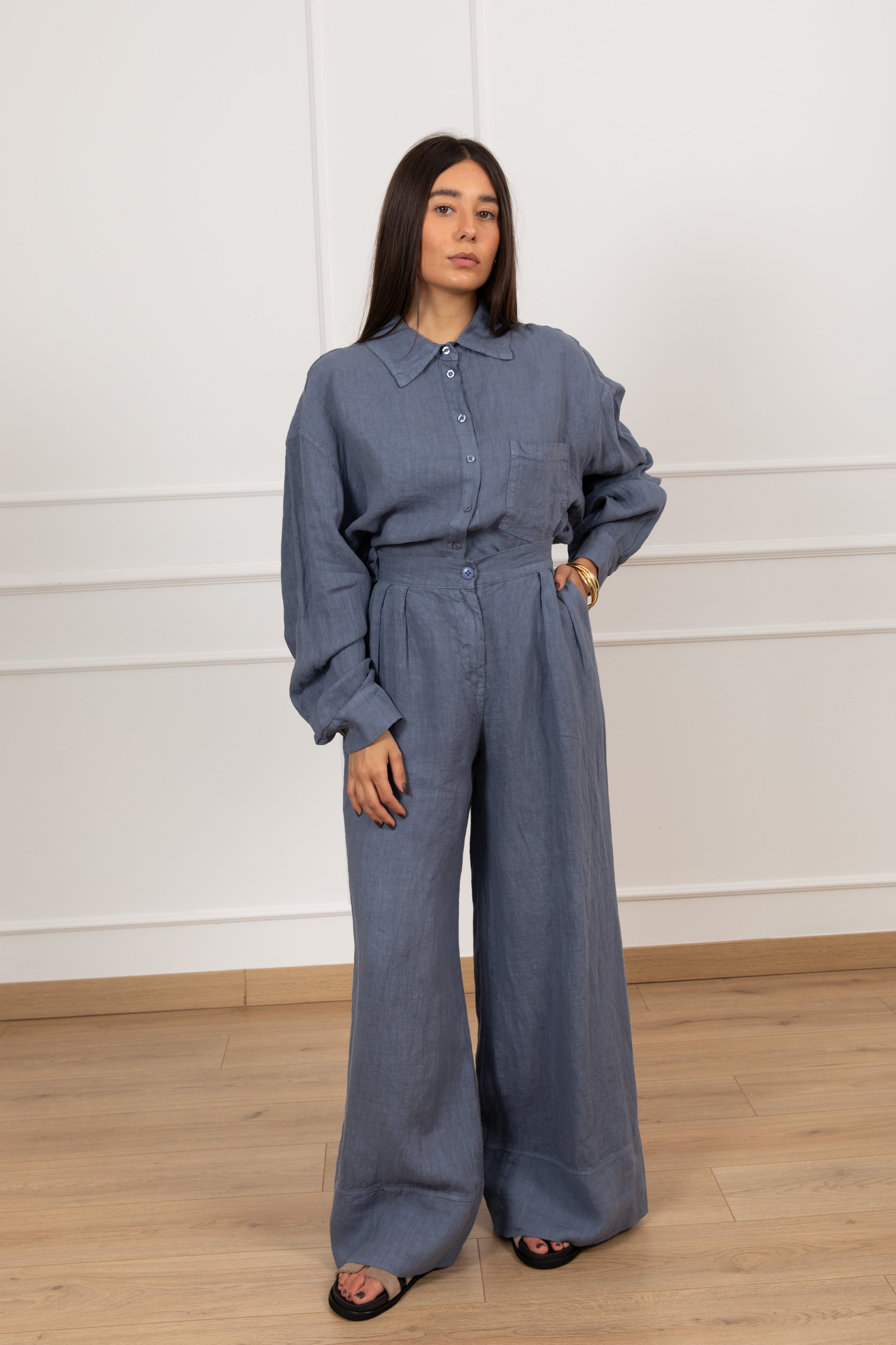 Pantalone sartoriale 100% lino ViCOLO