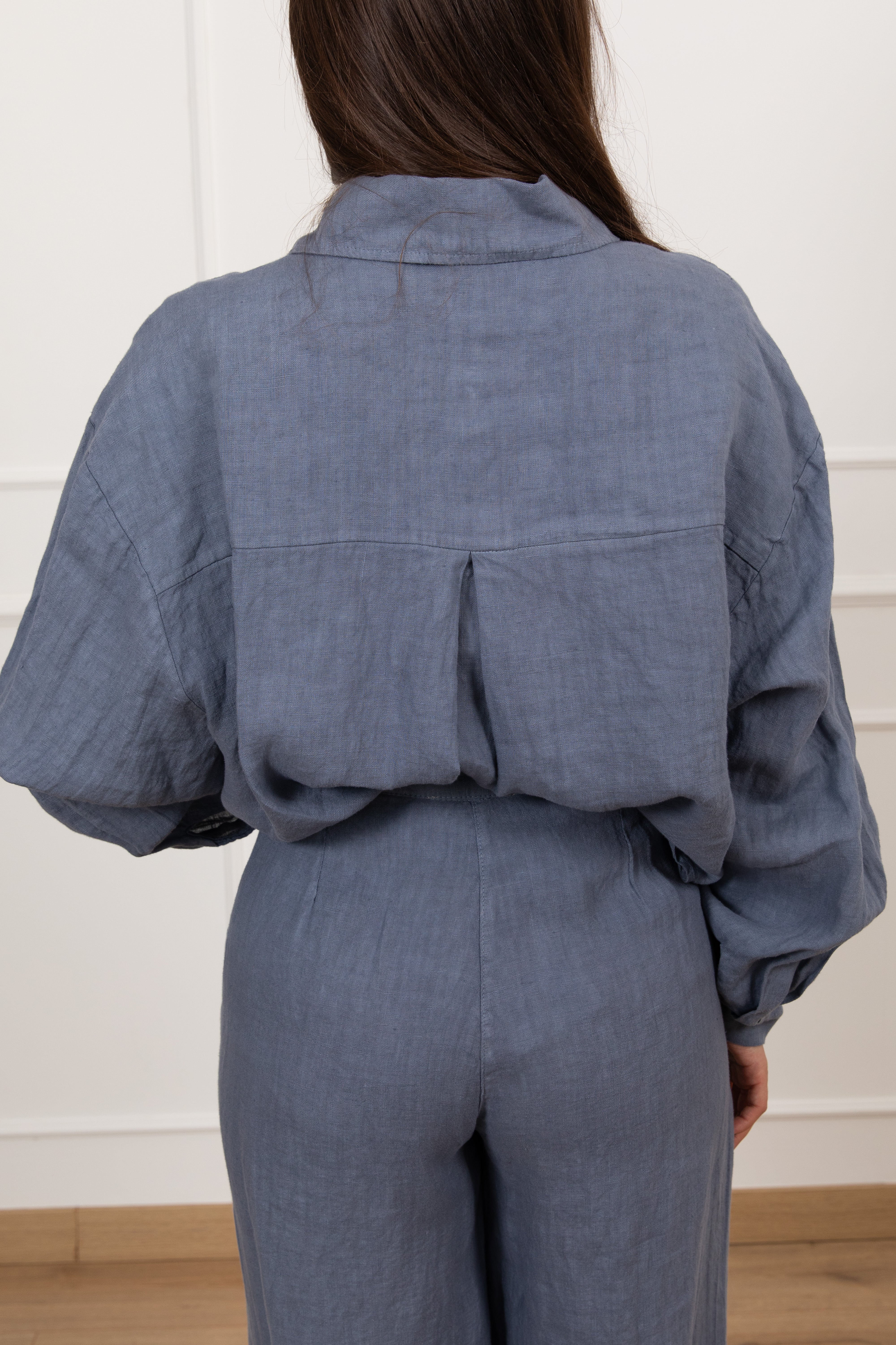 Camicia 100% lino con tasca ViCOLO