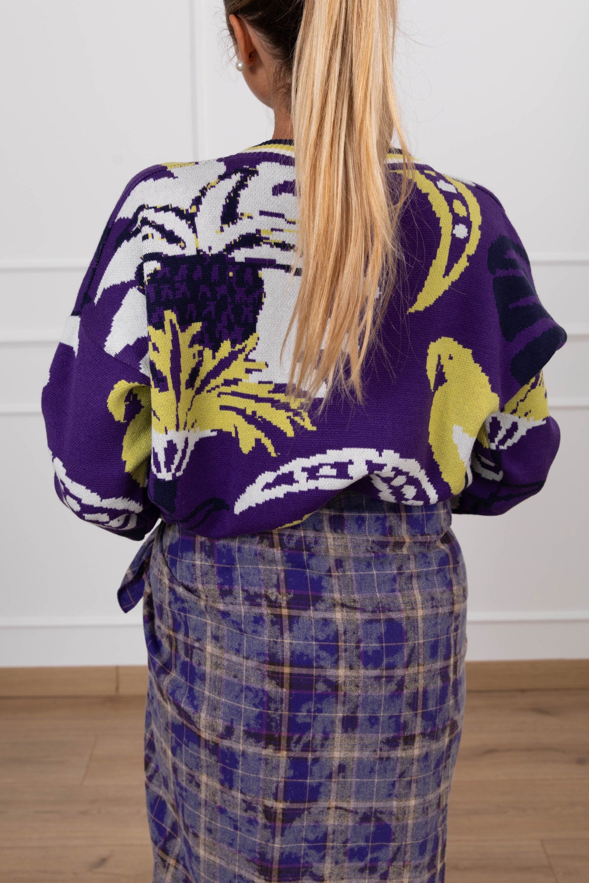 Pull over-size fantasia jacquard Haveone