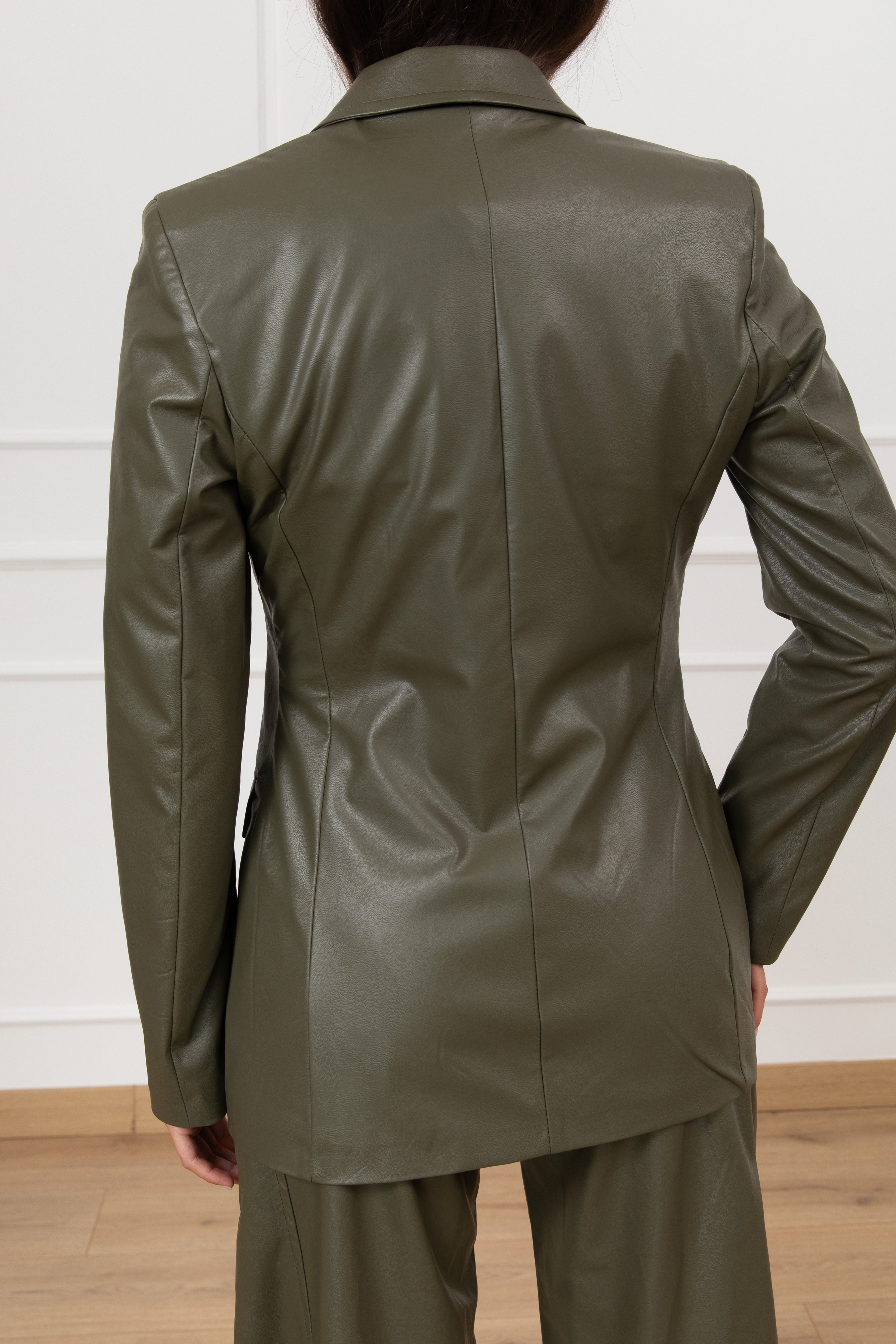 Giacca in eco-pelle mono bottone Susy Mix