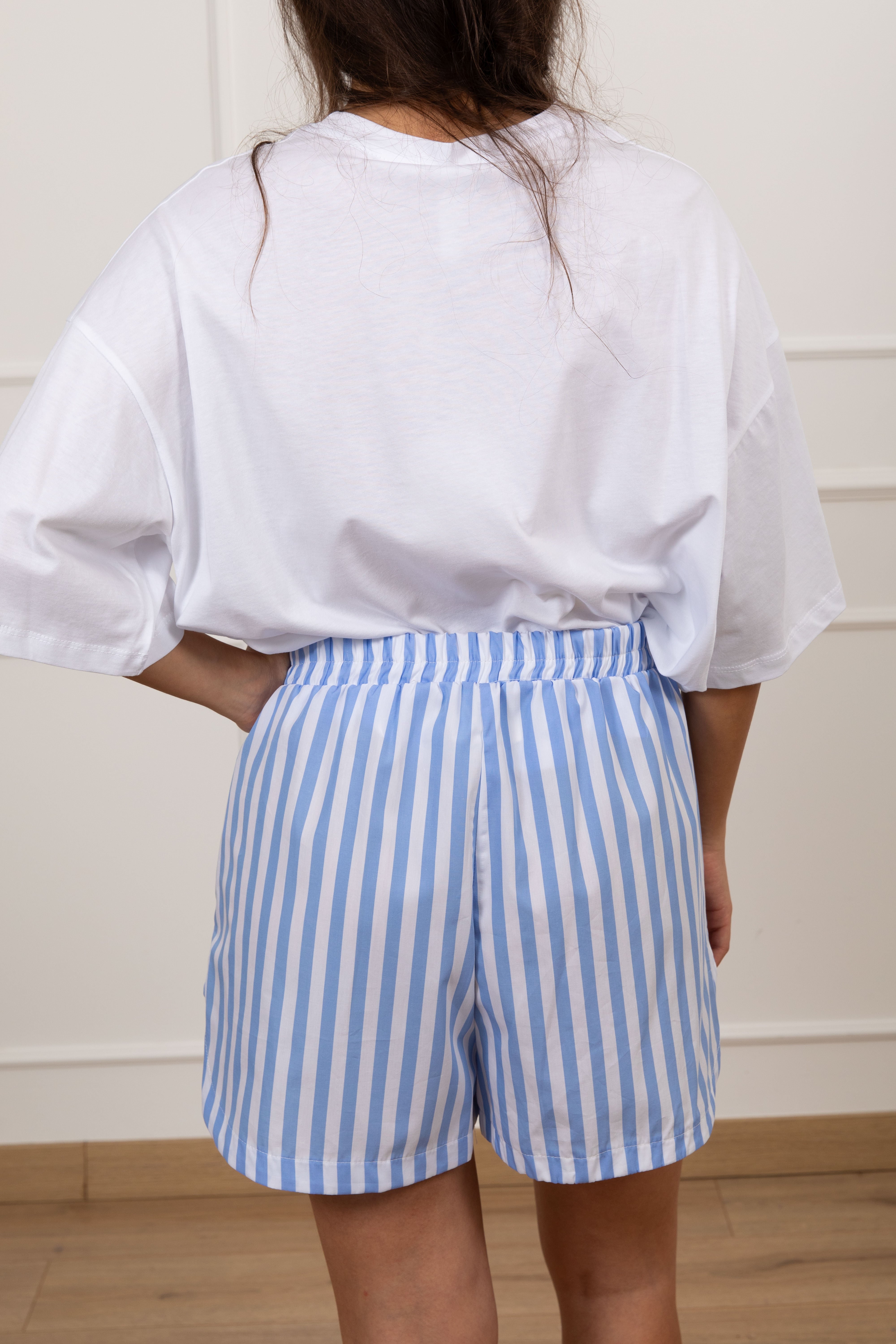 Coordinato t-shirt "Citrus" e shorts boxer a righe Tensione IN