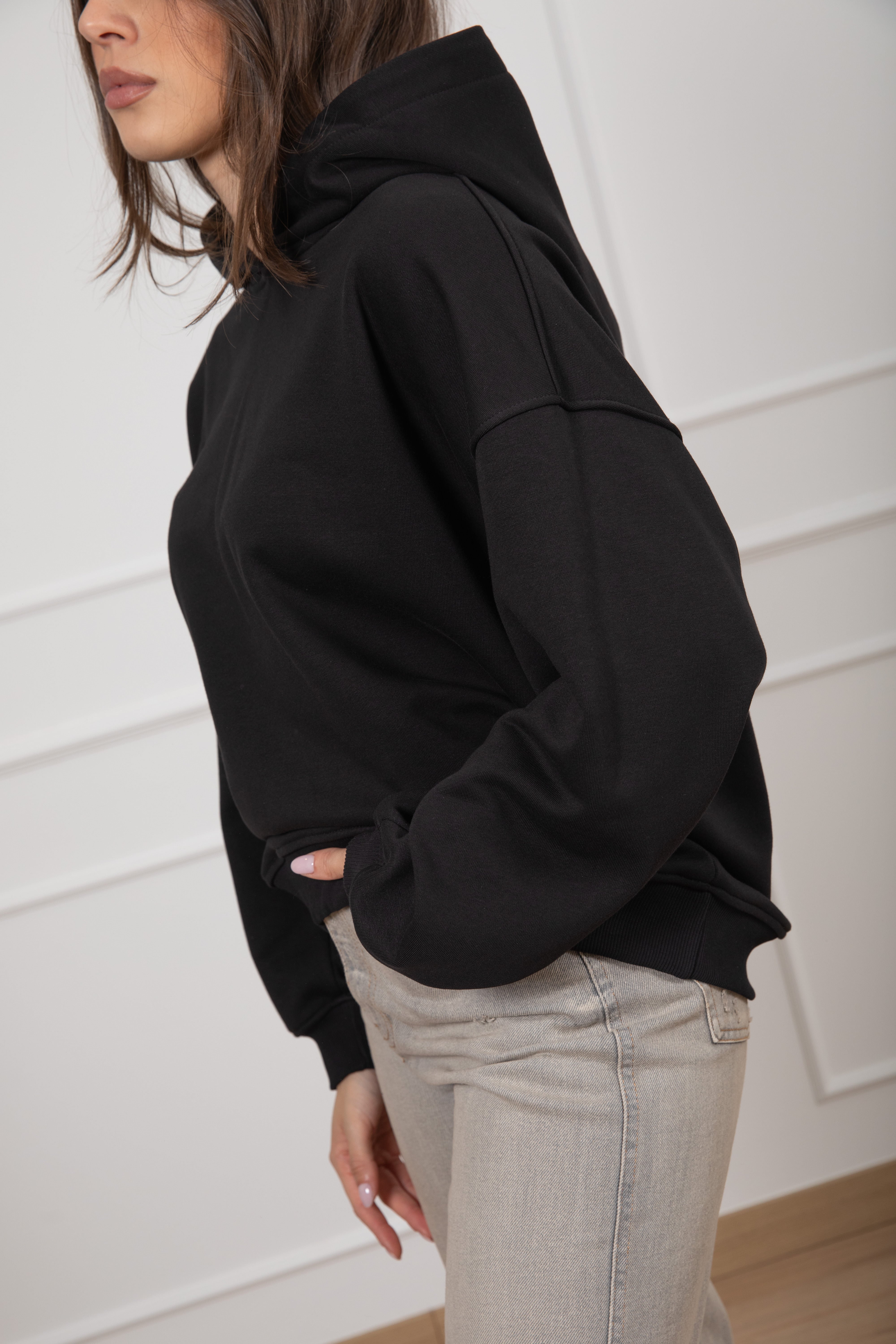 Felpa garzata con cappuccio ViCOLO