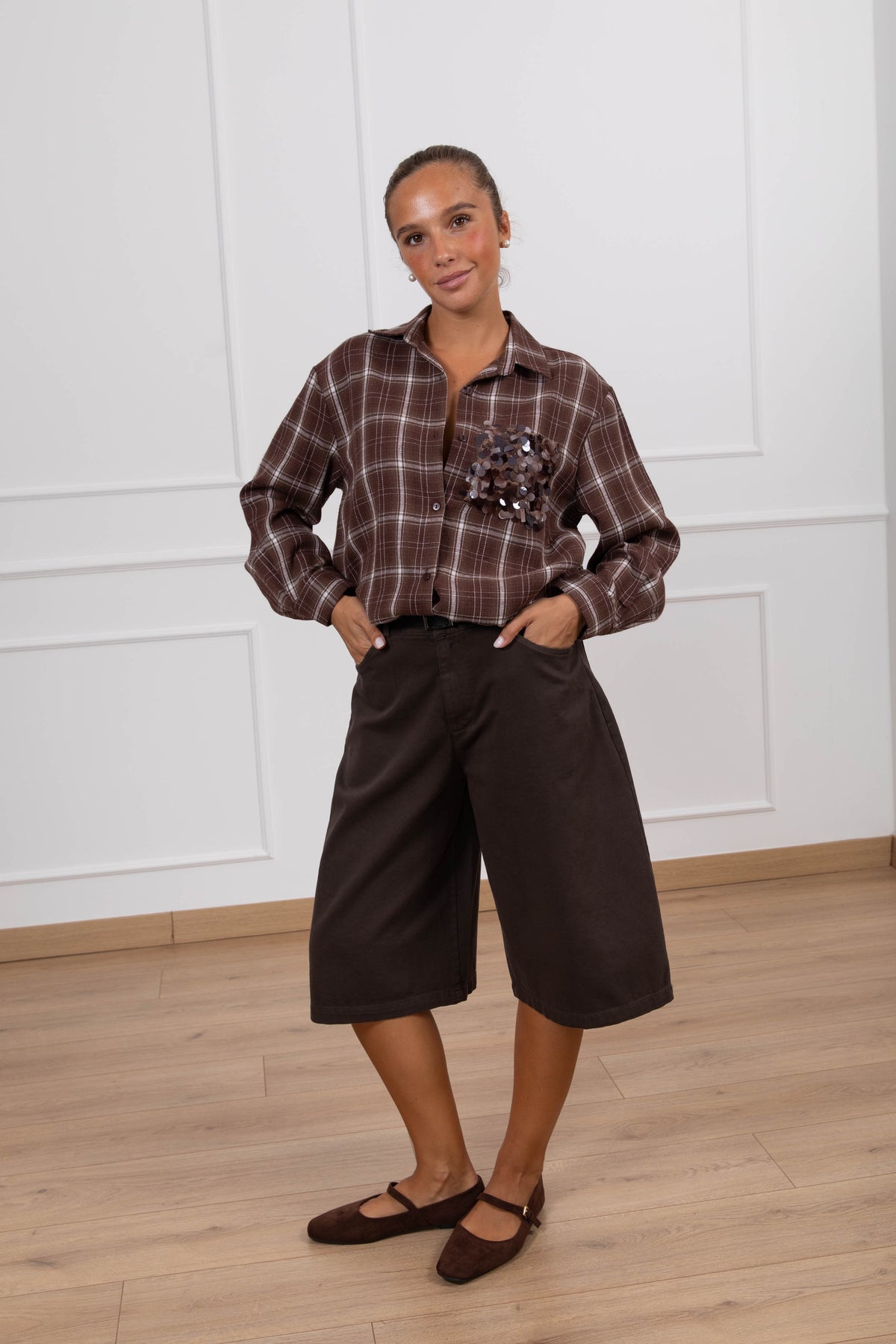 Bermudone jeans color variante moro Susy Mix